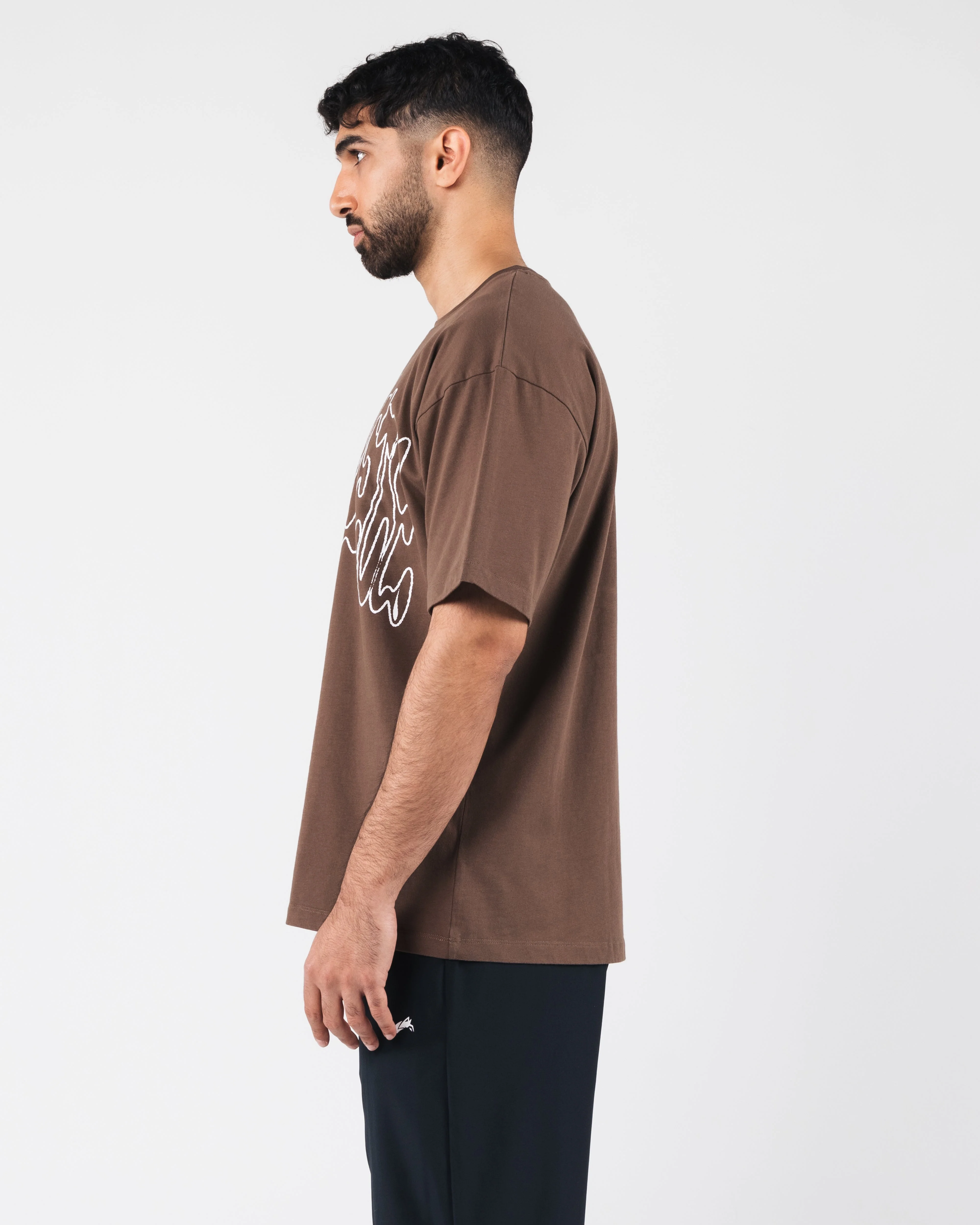 Aire Tee - Dark Brown - Image 3