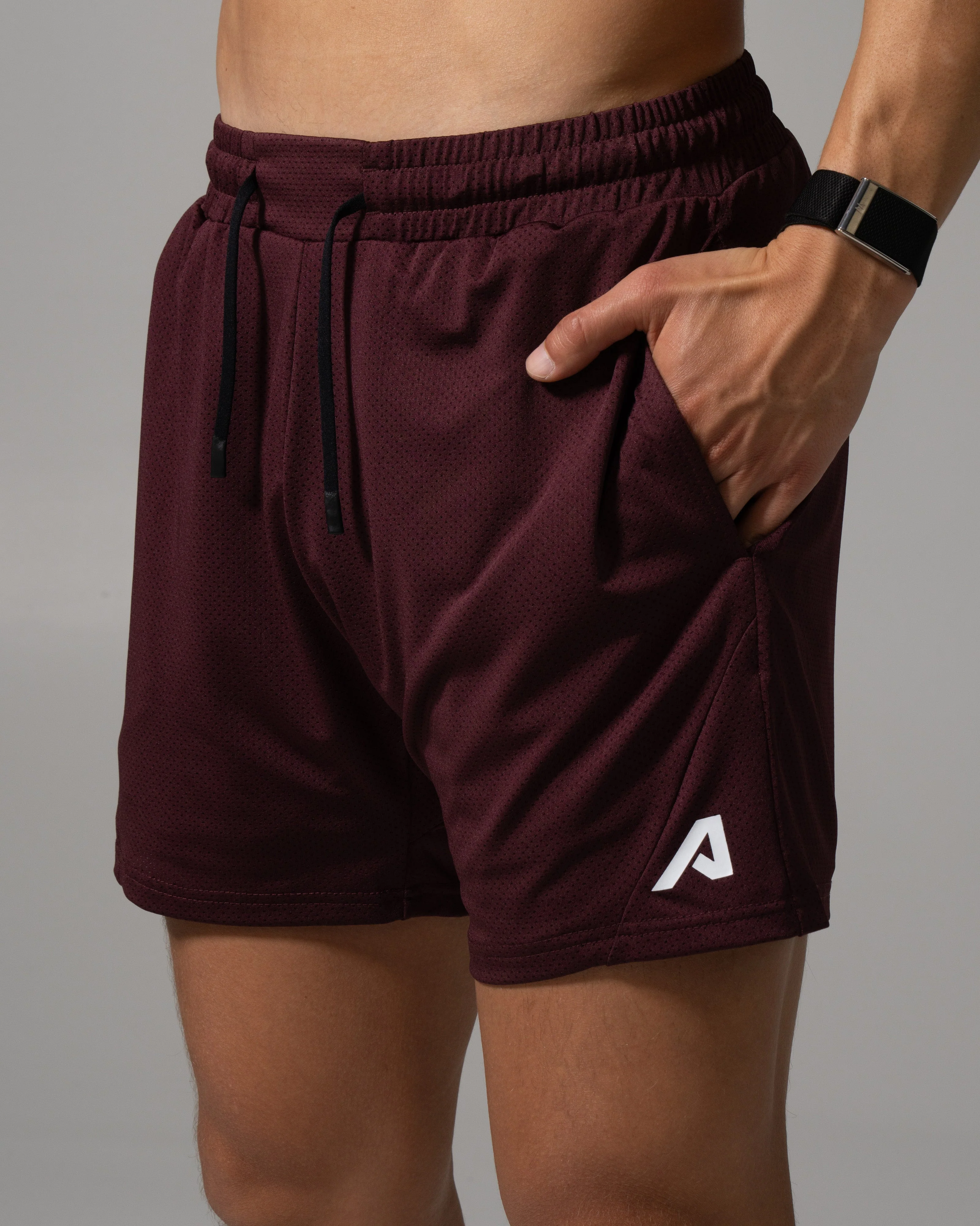 AirFlex Mesh Short - Merlot - Image 5