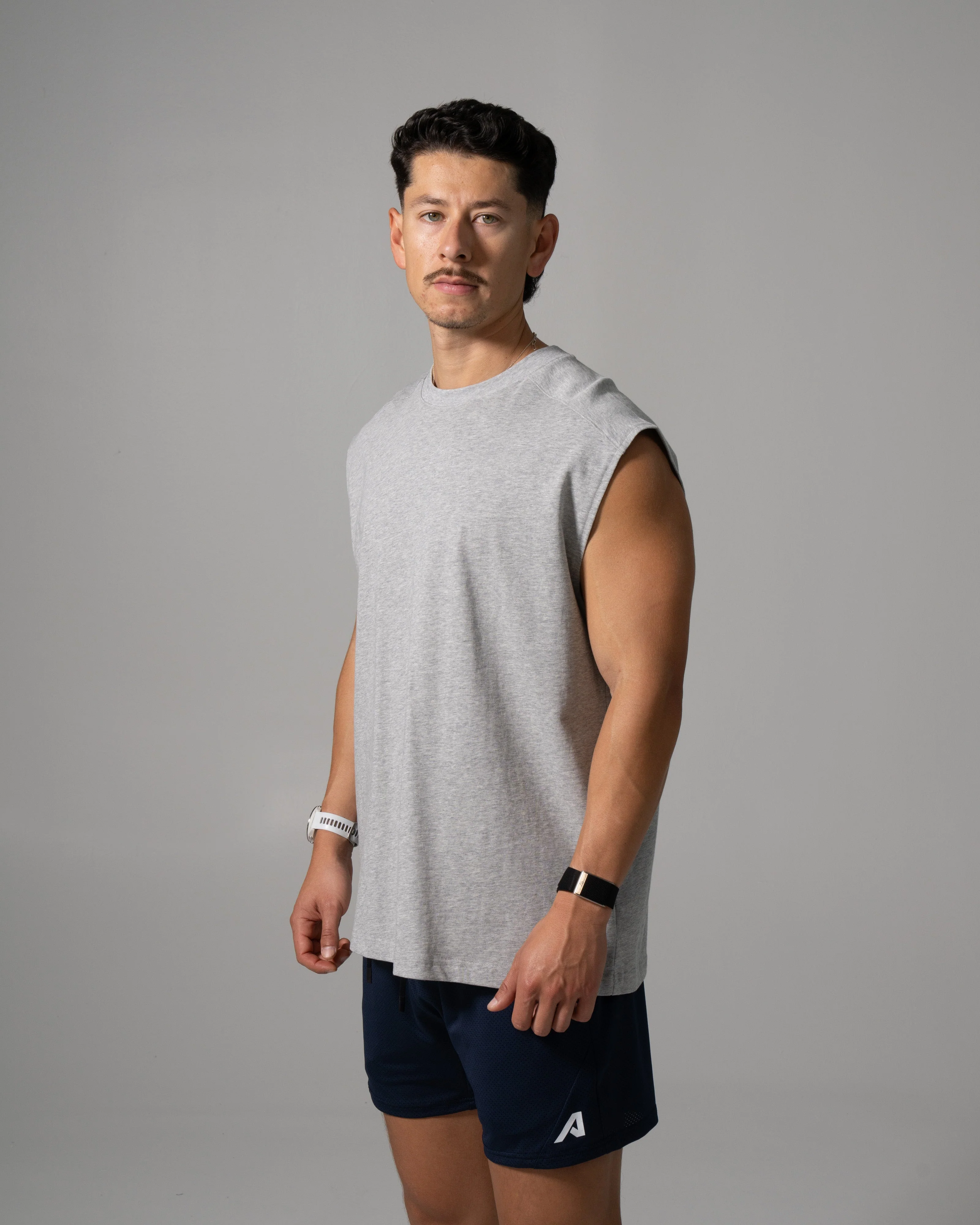 Alpha Tank - Med Heather Grey - Image 3