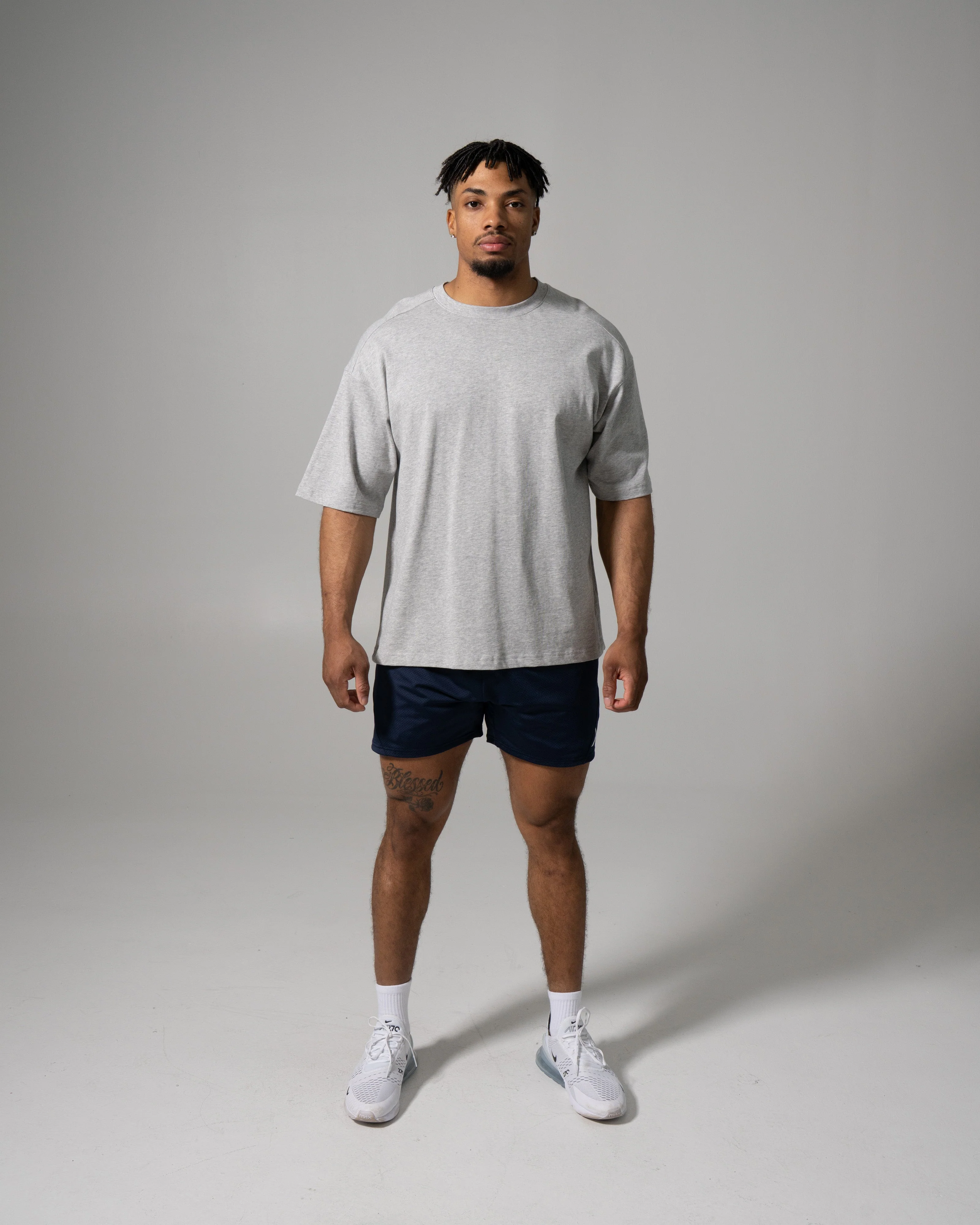 Alpha Tee - Med Heather Grey - Image 4