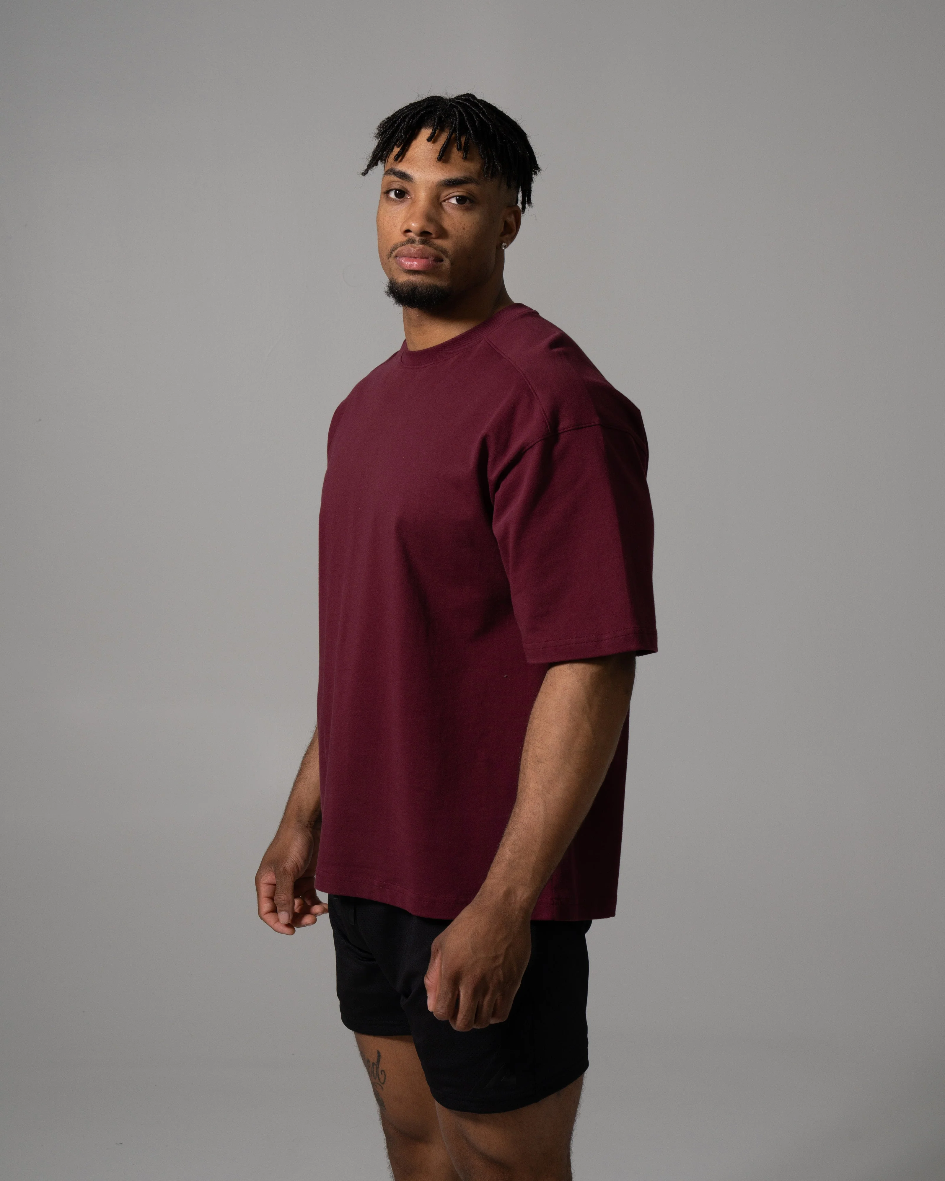 Alpha Tee - Merlot - Image 3