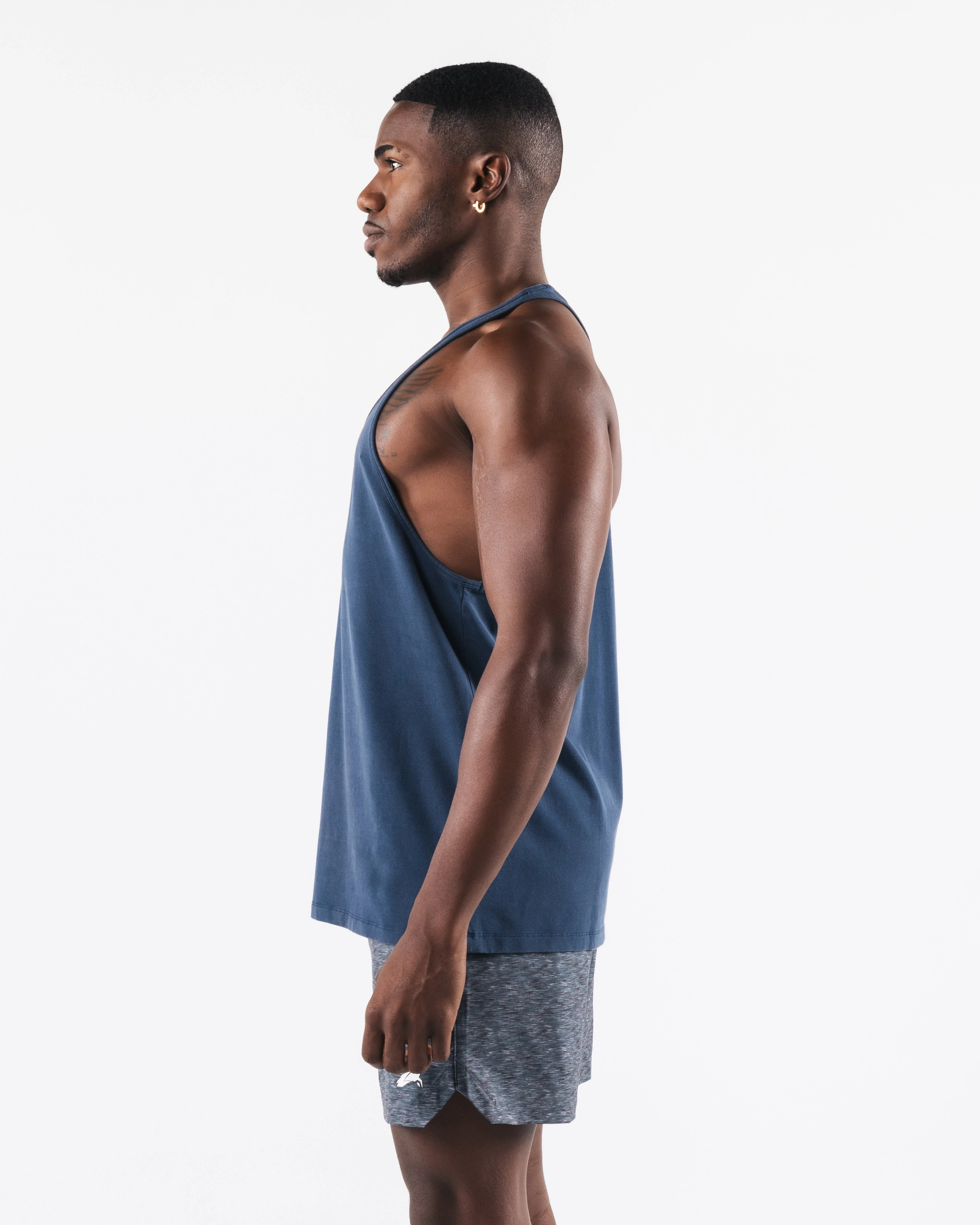 Breathe More Stringer - Midnight Blue - Image 3