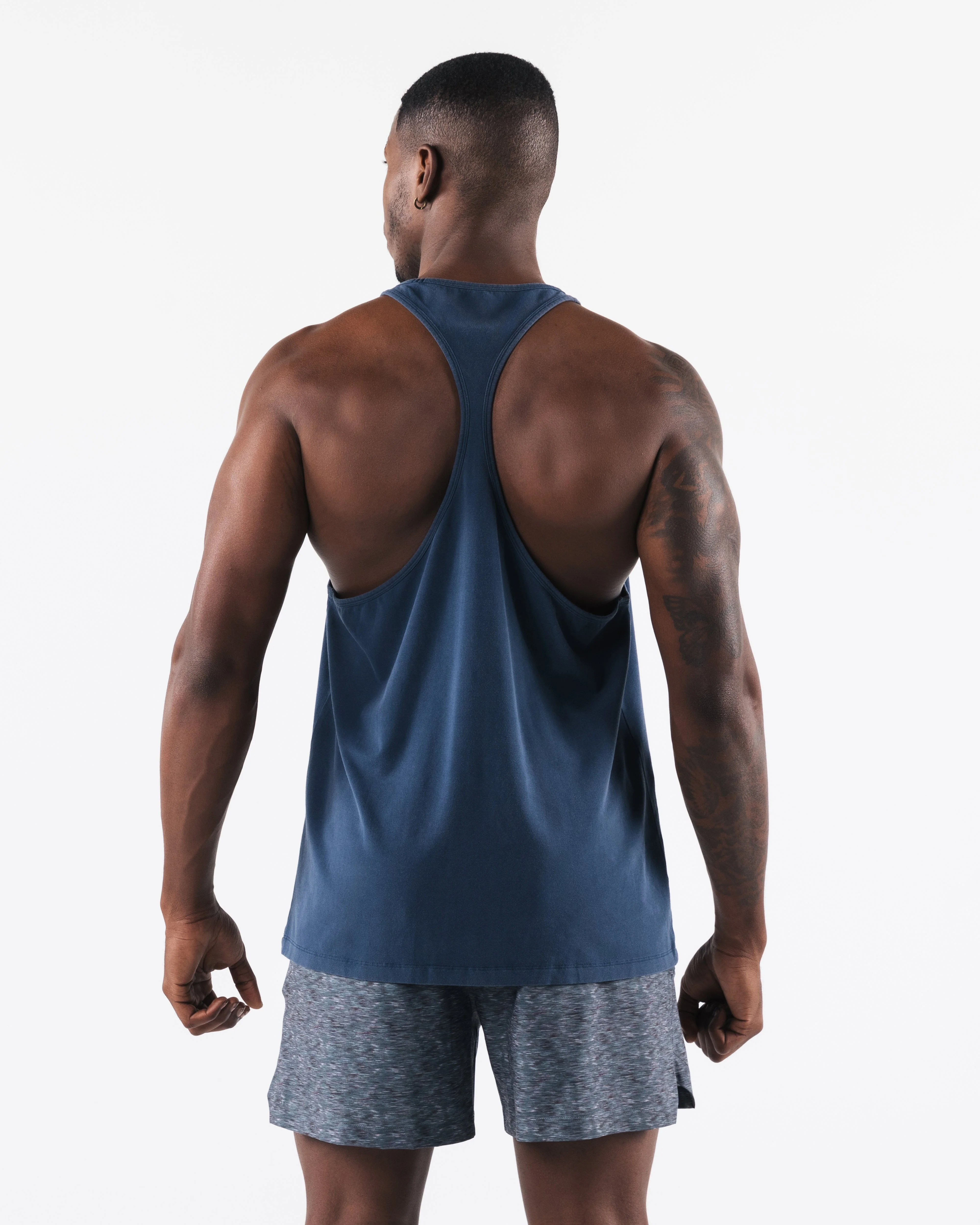 Breathe More Stringer - Midnight Blue - Image 4