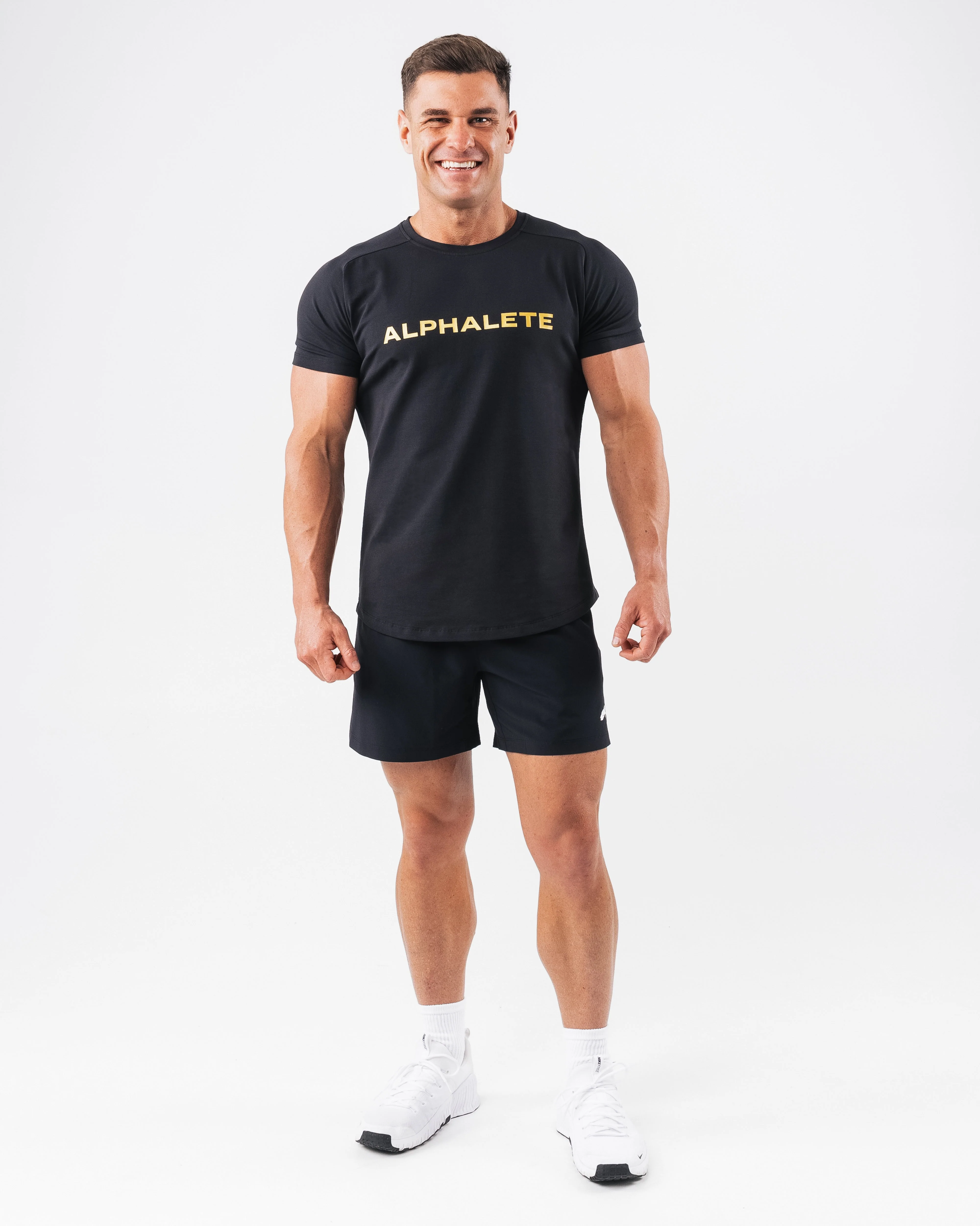 Core Tee - Black / Gold - Image 2