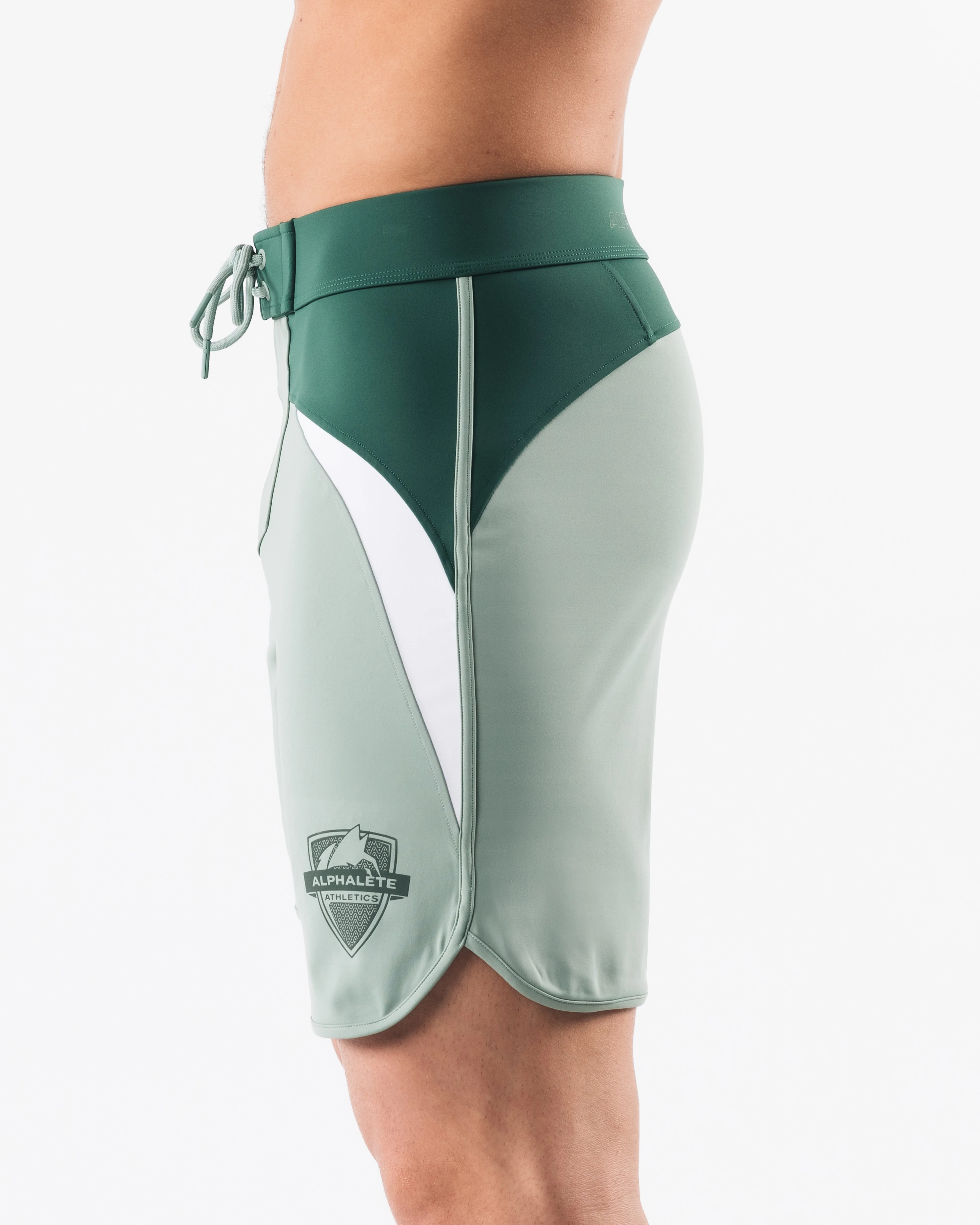 Crescent Boardshort - Emerald Green - Image 3