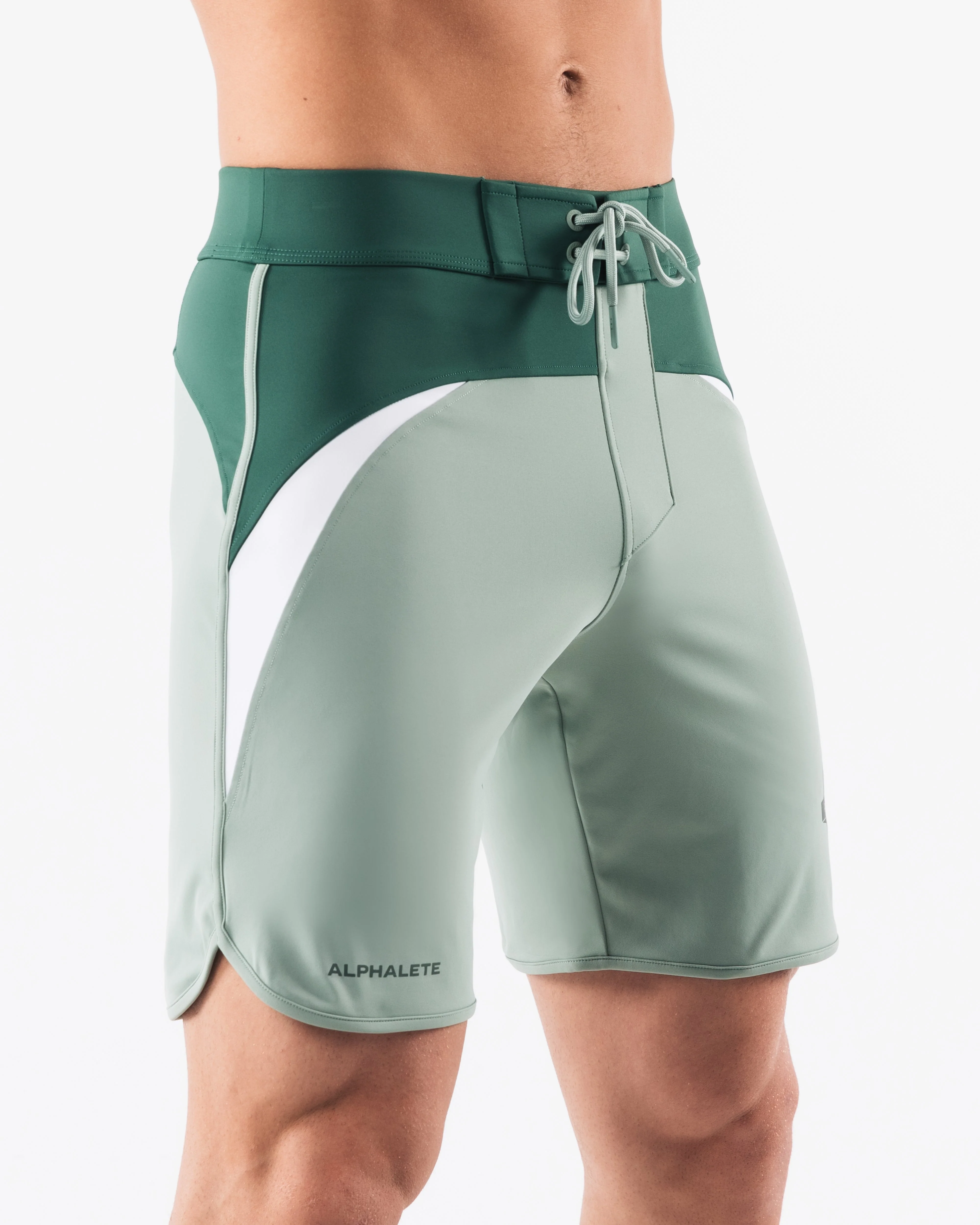 Crescent Boardshort - Emerald Green - Image 5