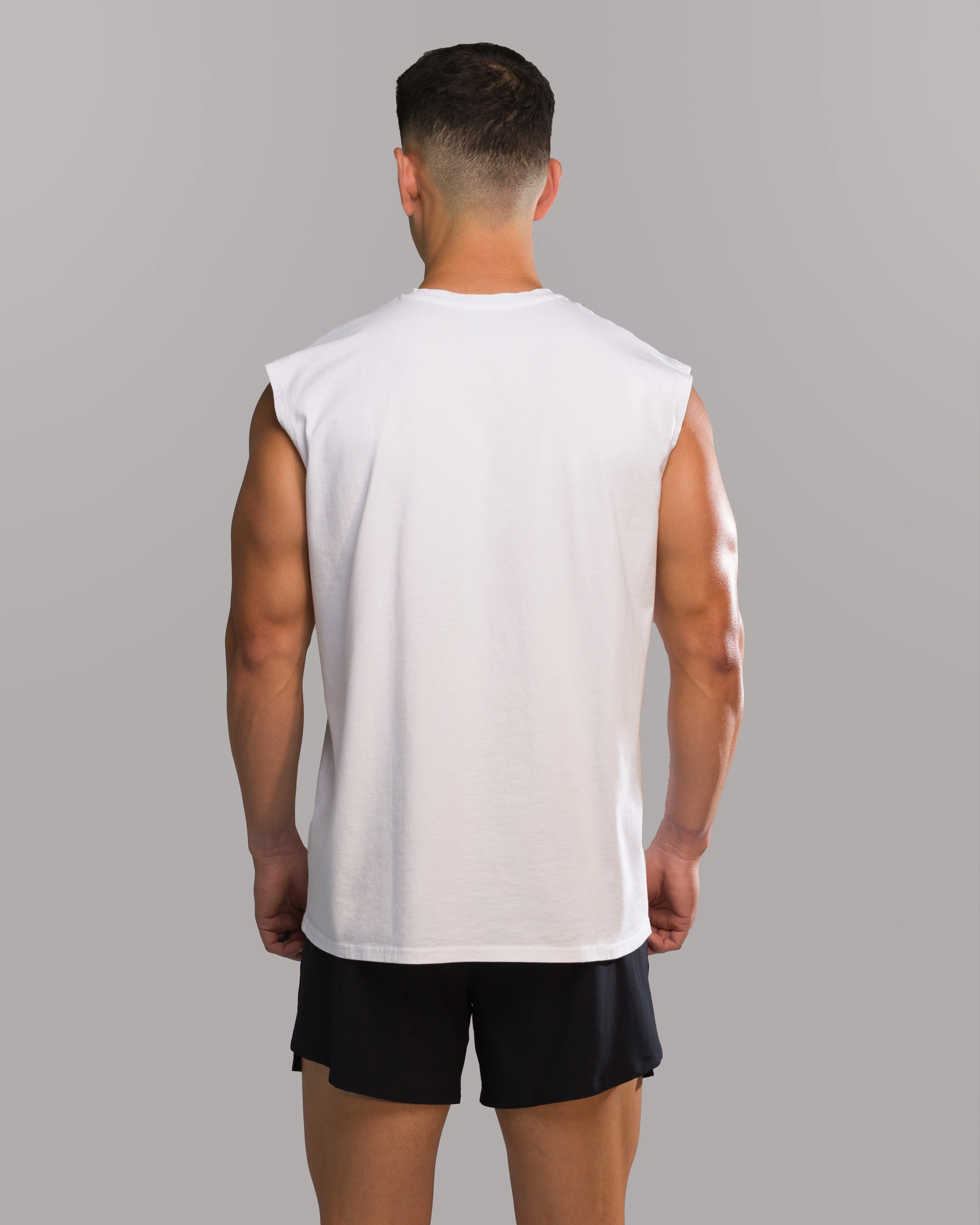 Dark Haven Cut Off - White - Image 3