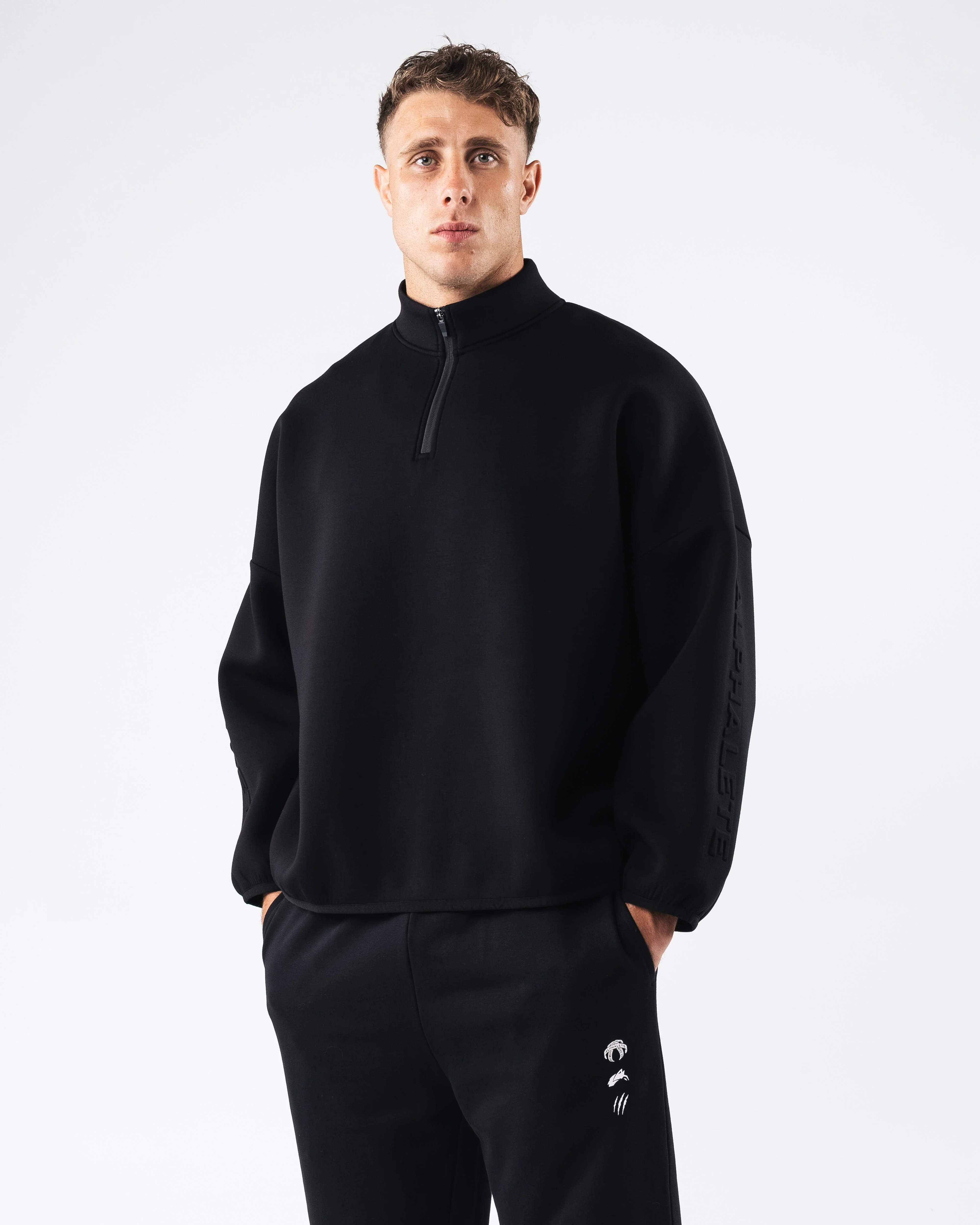 ELMTS Quarter Zip - Black - Image 3