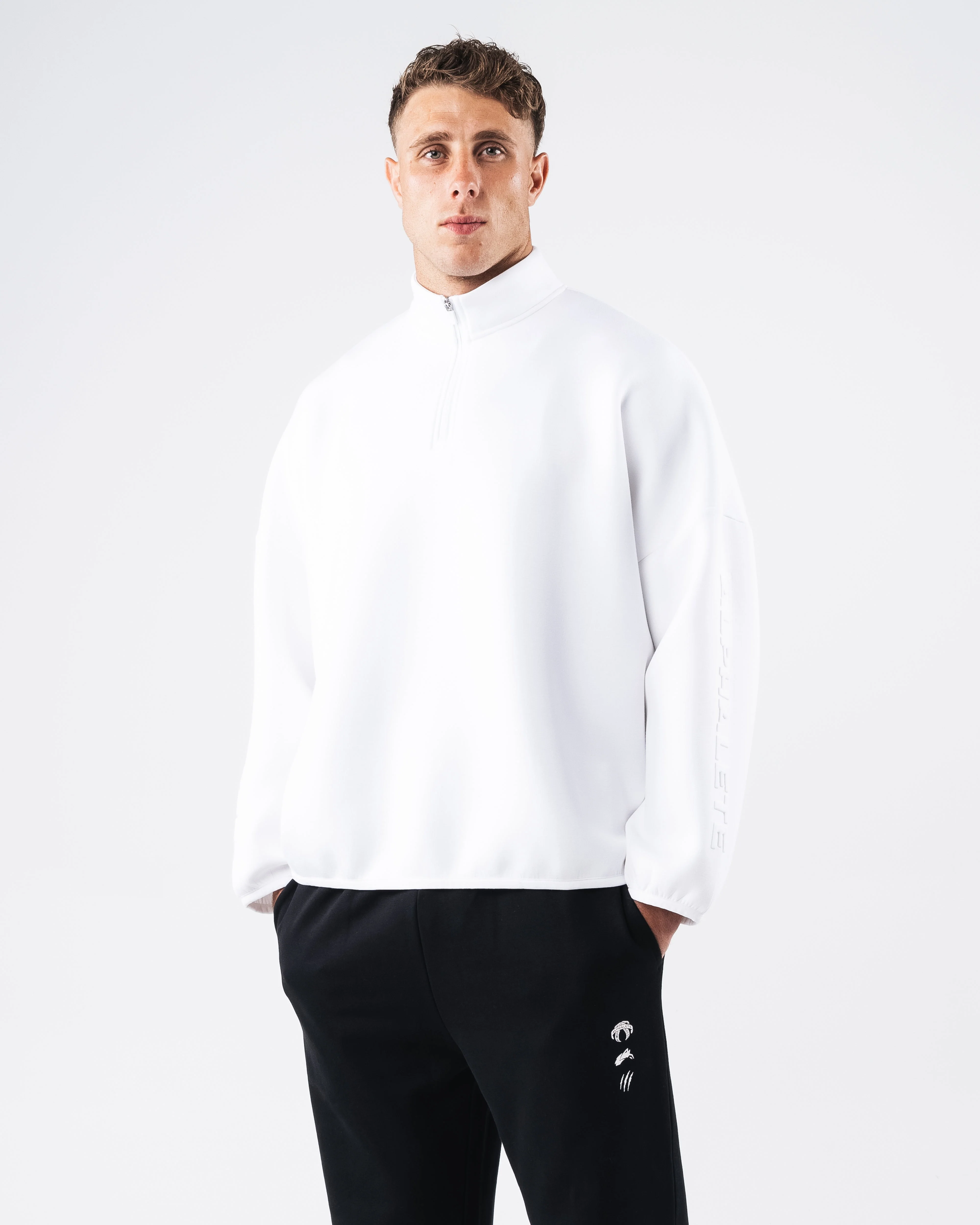 ELMTS Quarter Zip - White - Image 3