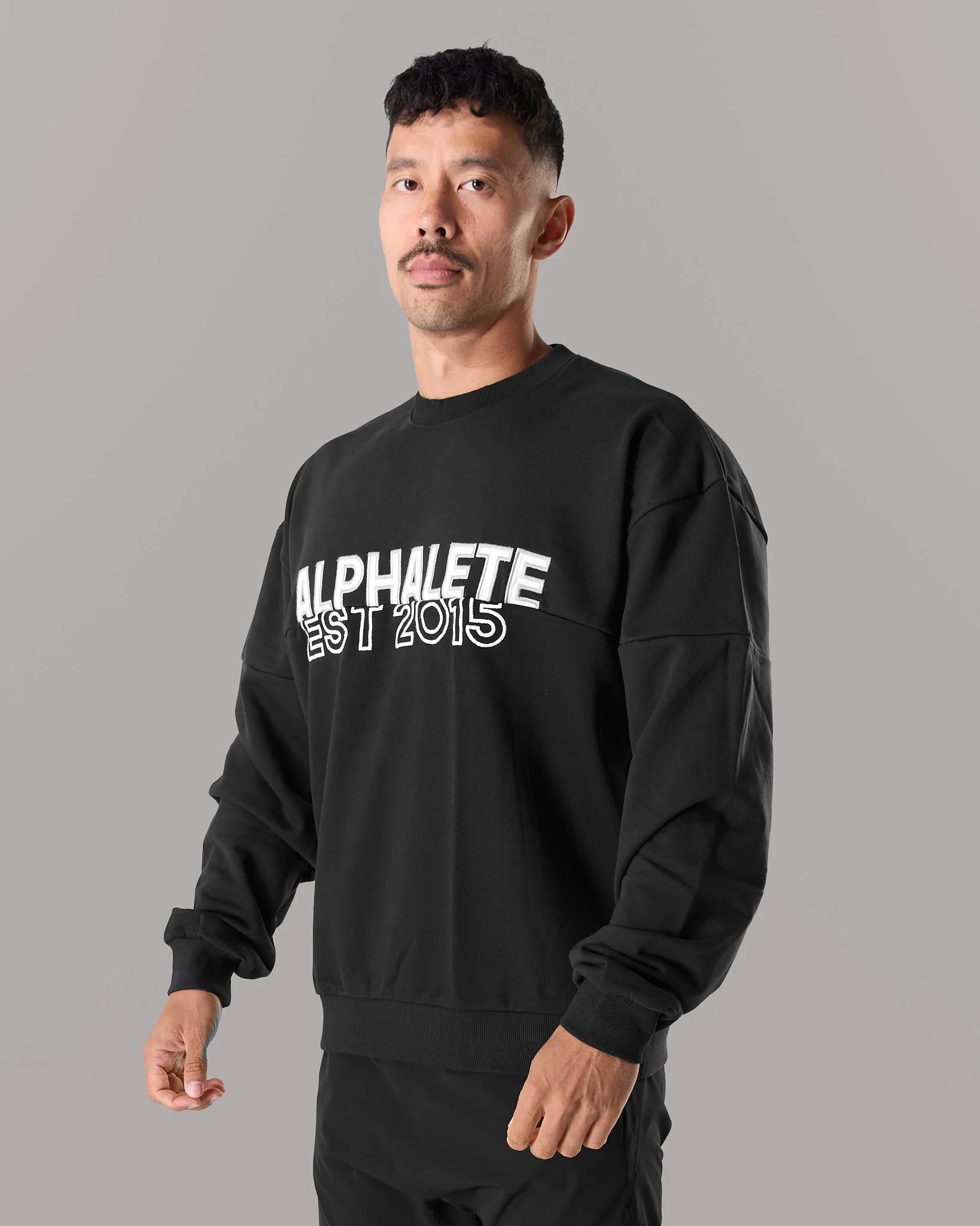 Establishment Split Crewneck - Black - Image 3