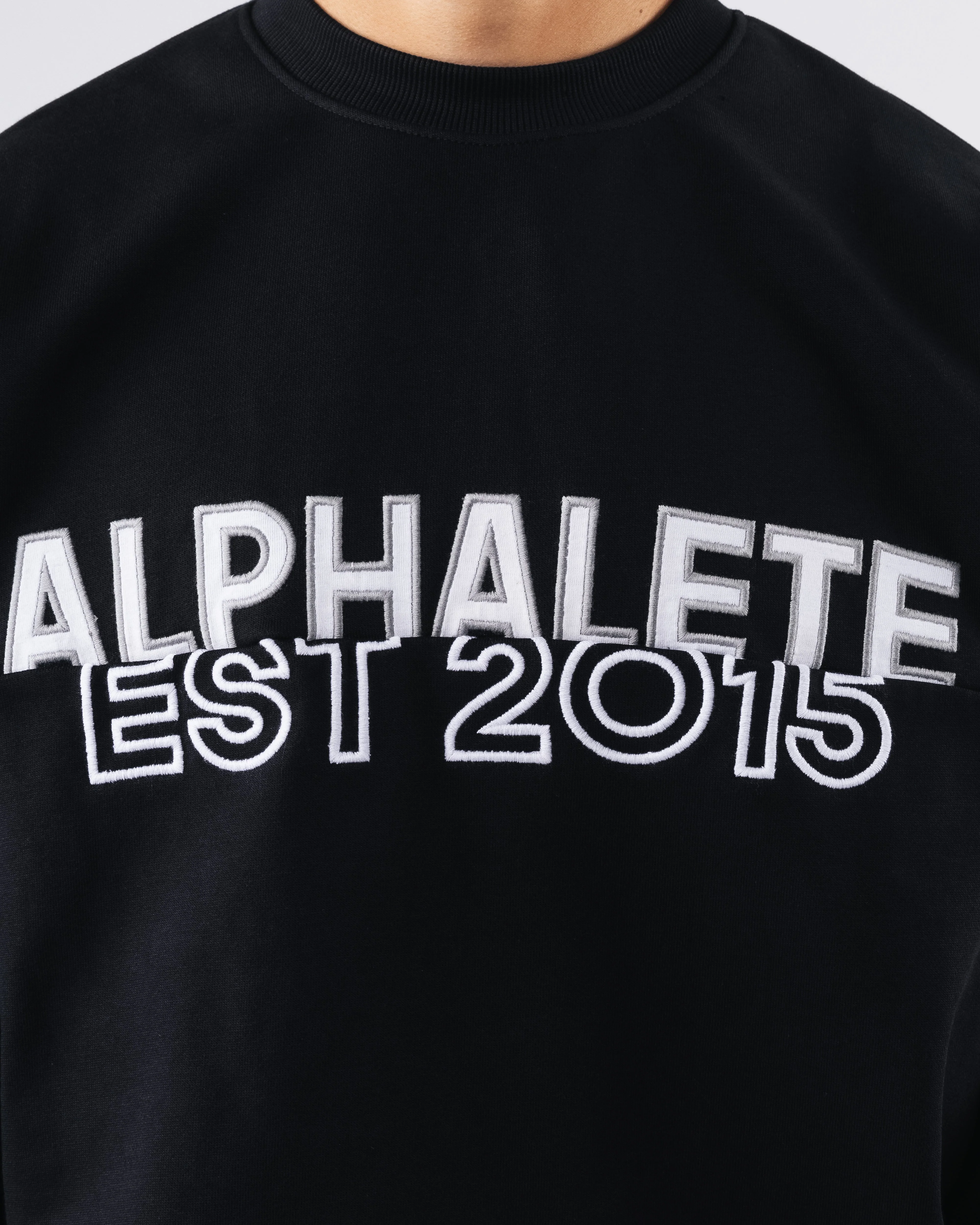 Establishment Split Crewneck - Black - Image 5