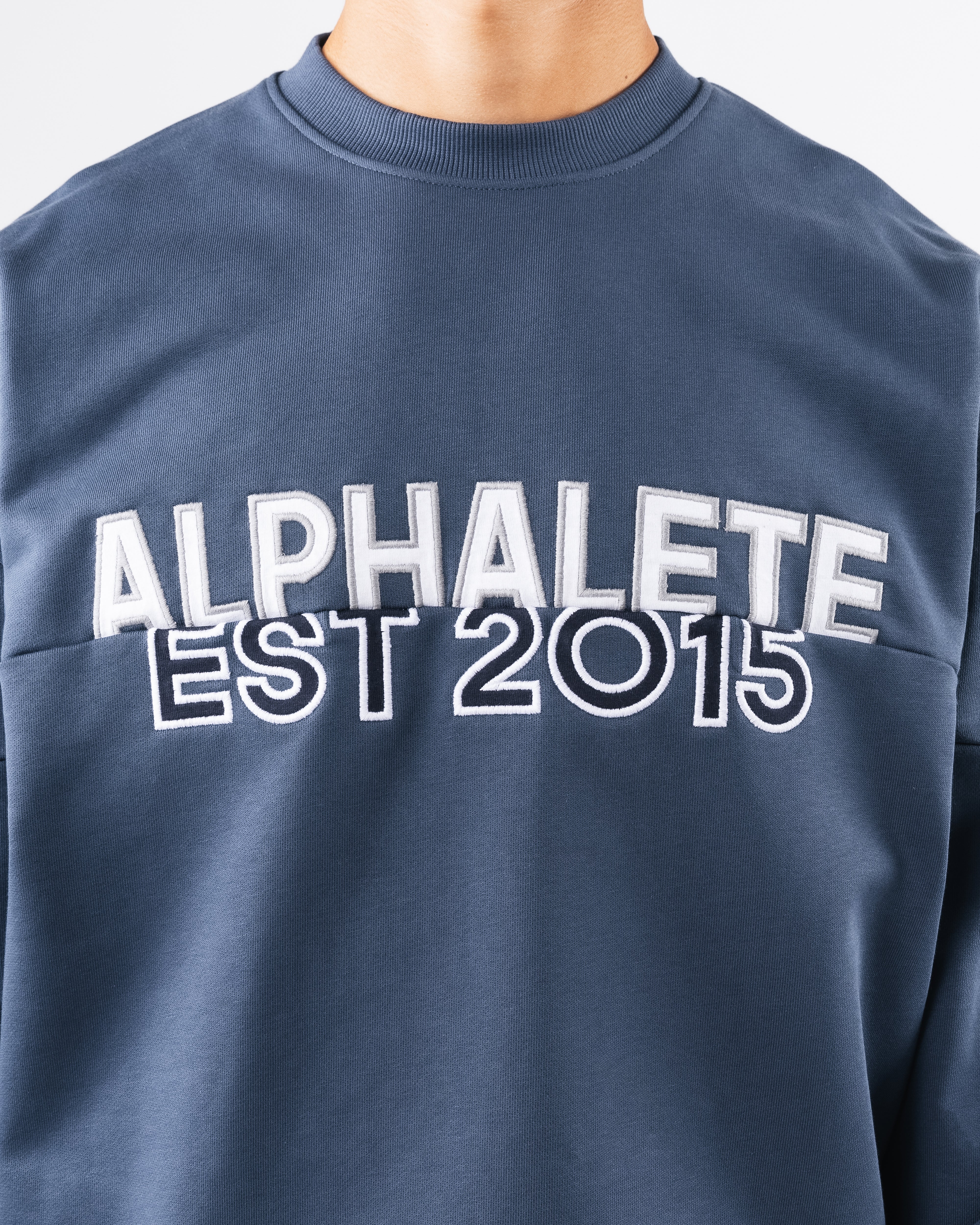 Establishment Split Crewneck - Marine - Image 5