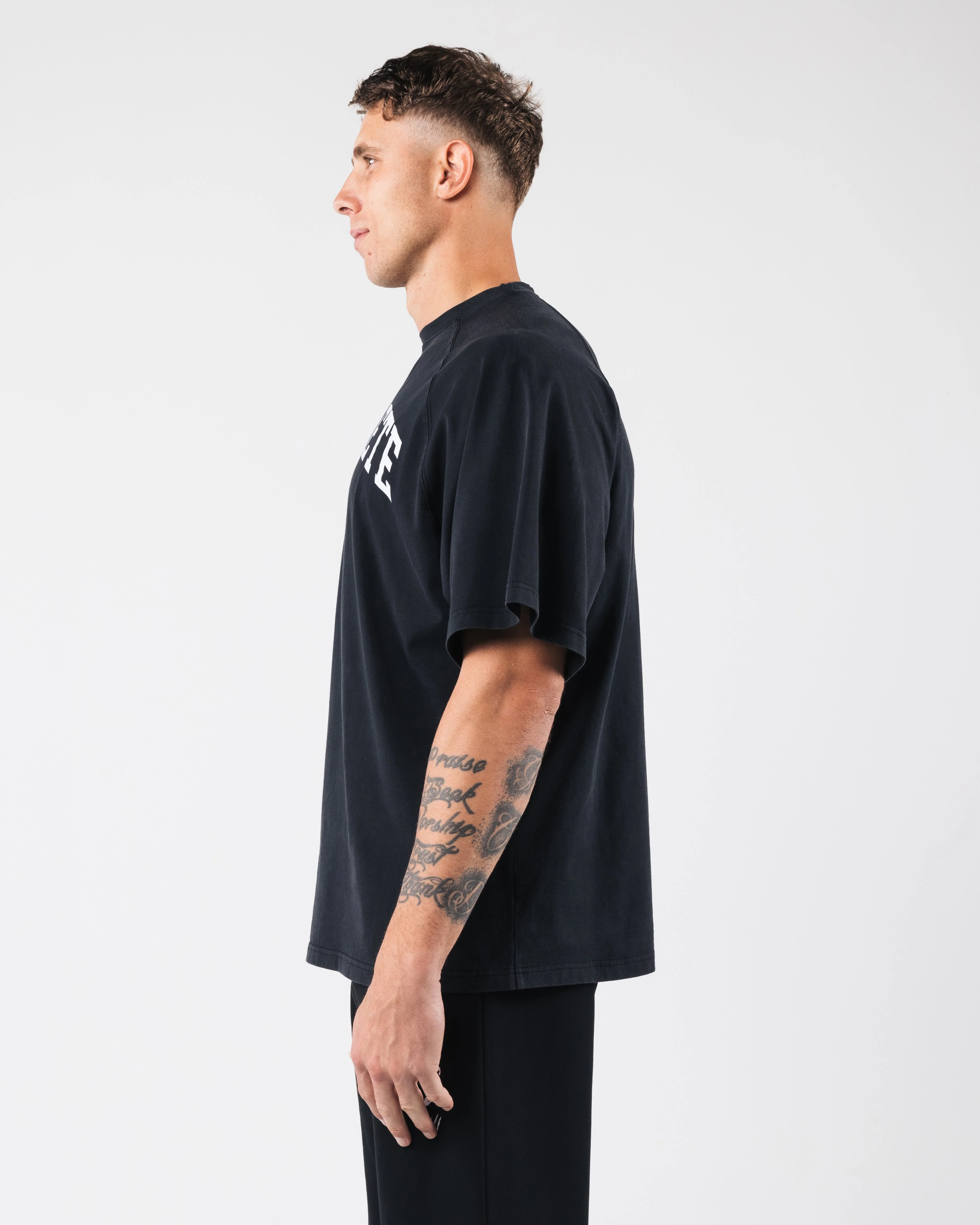 League Box Tee - Black - Image 3