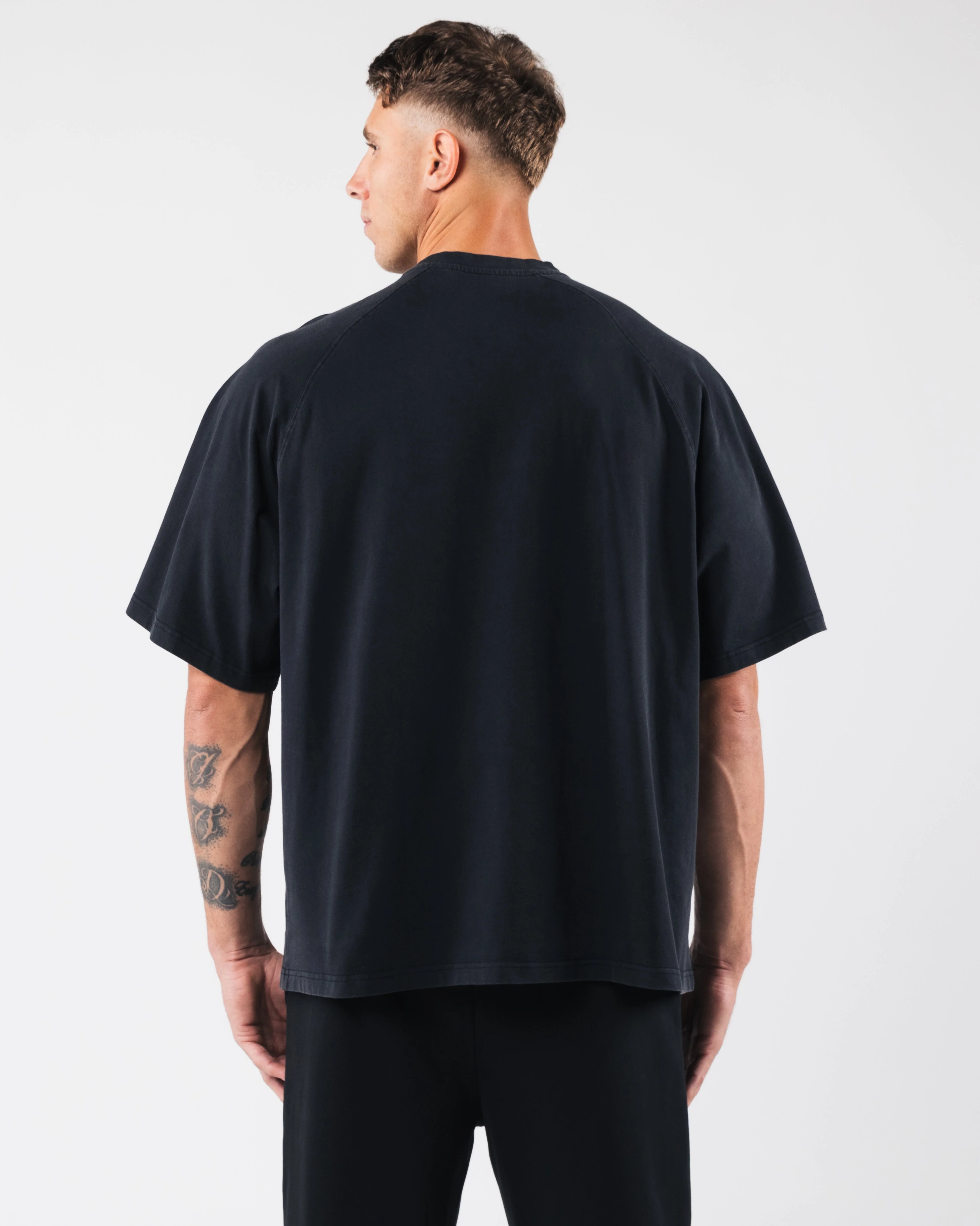 League Box Tee - Black - Image 4