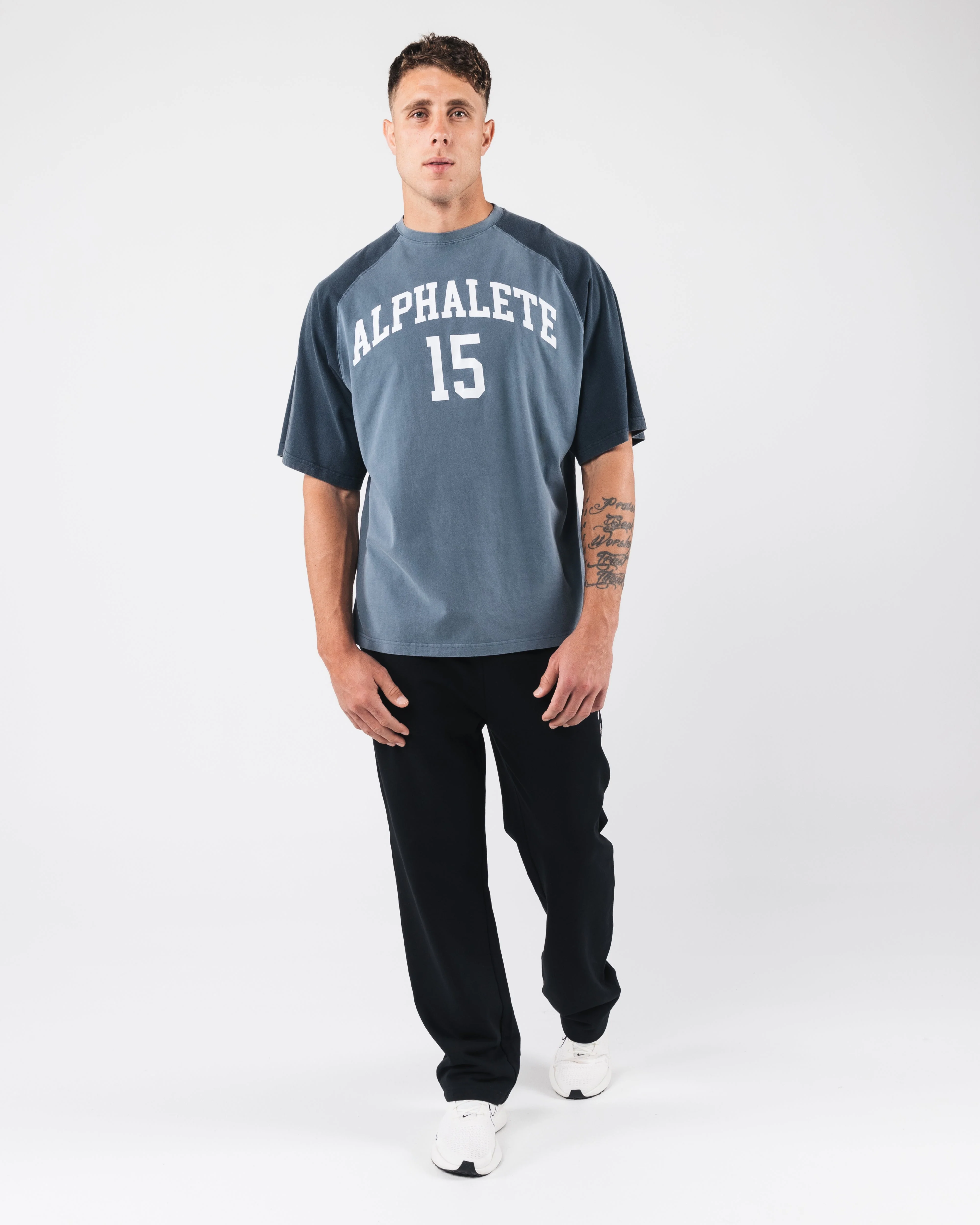 League Box Tee - Marine - Image 2
