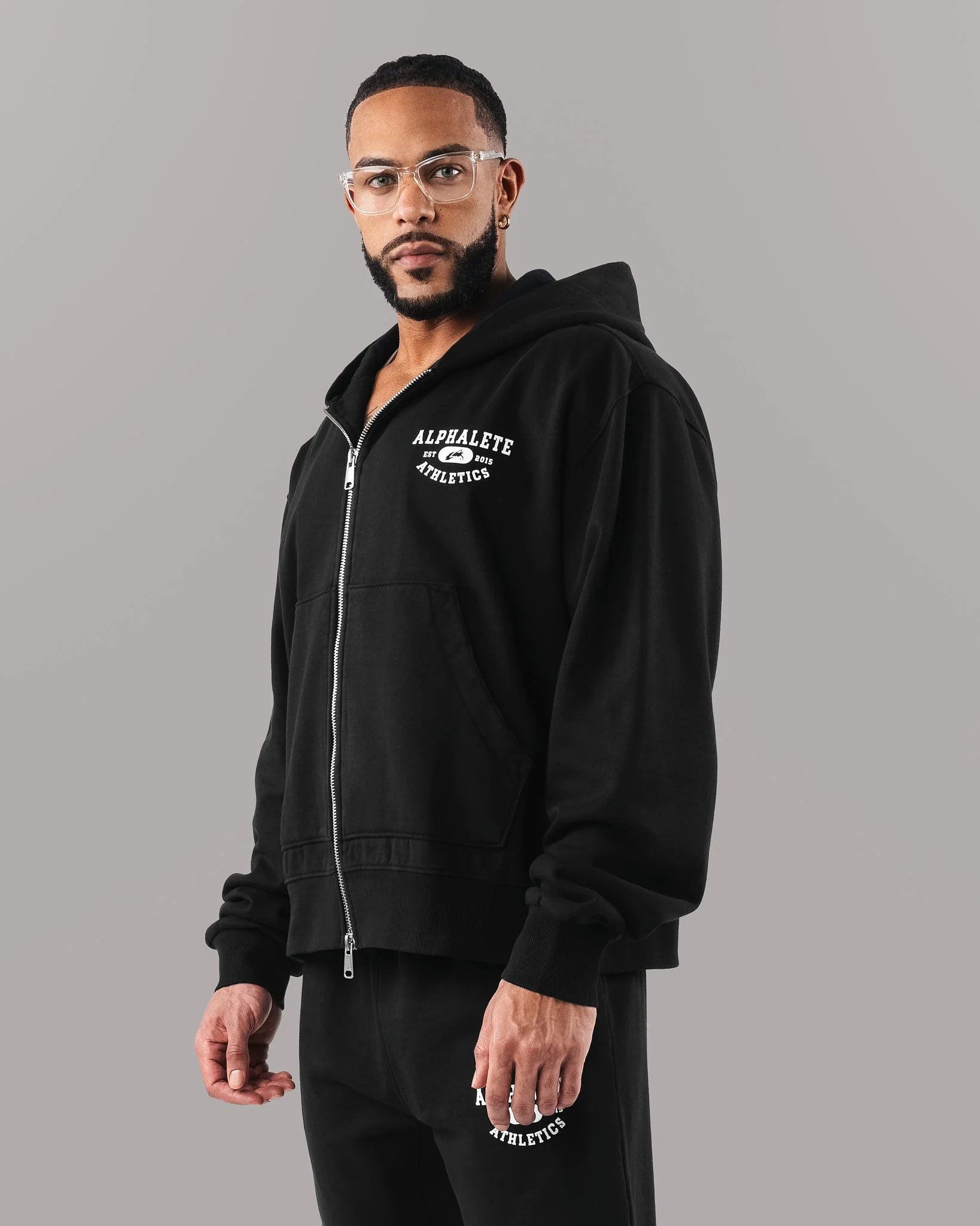 Member Vintage Zip Up - Black - Image 3