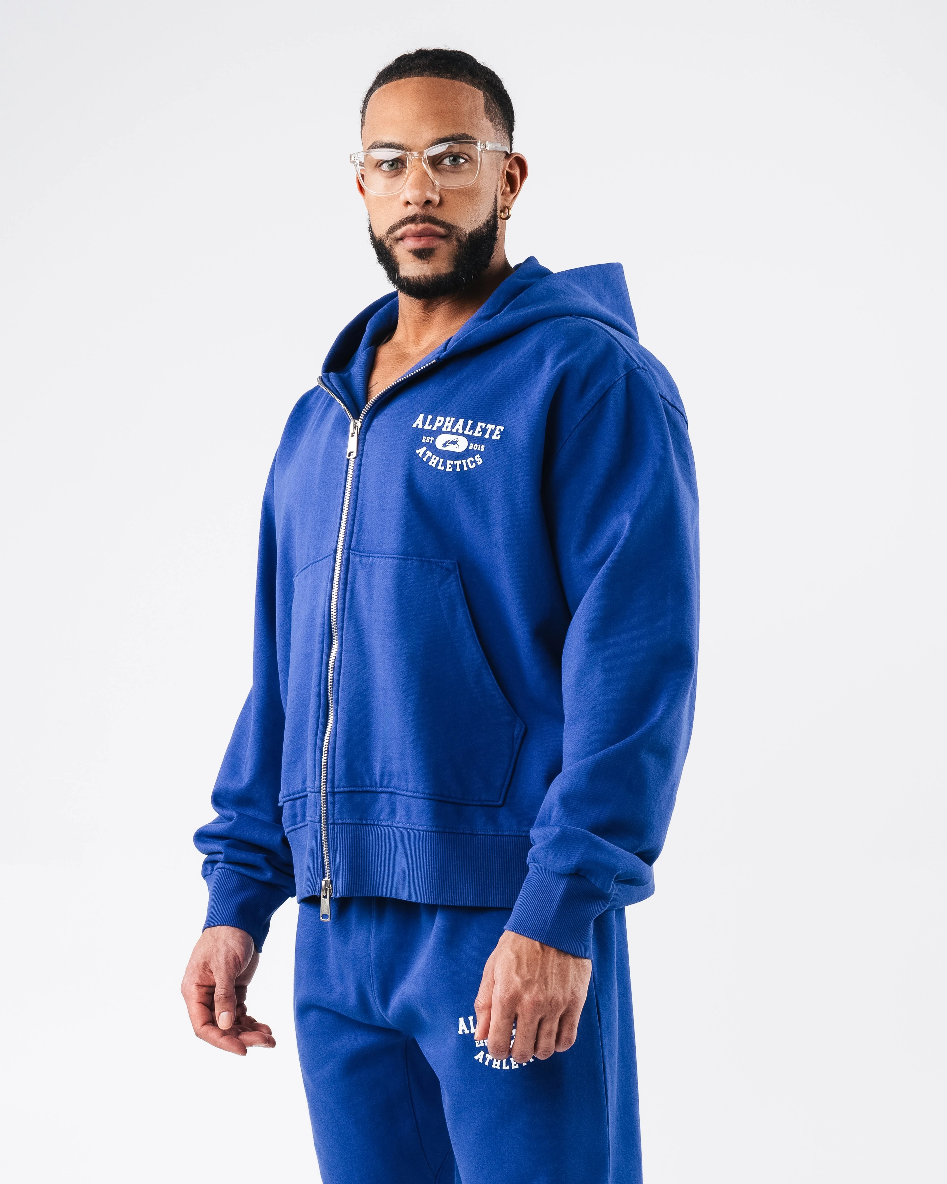 Member Vintage Zip Up - Varsity Blue - Image 3