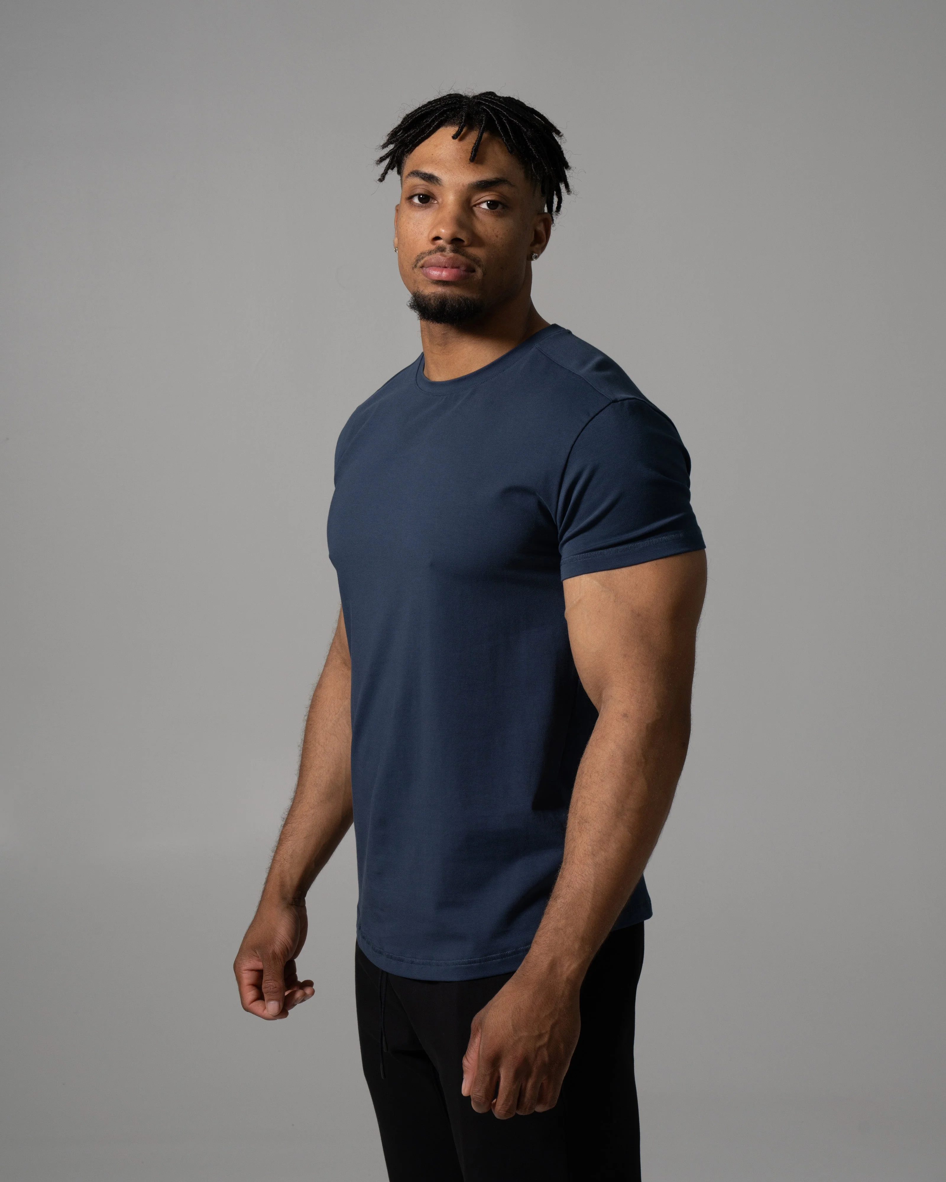 Precision Tee - Muted Blue - Image 3