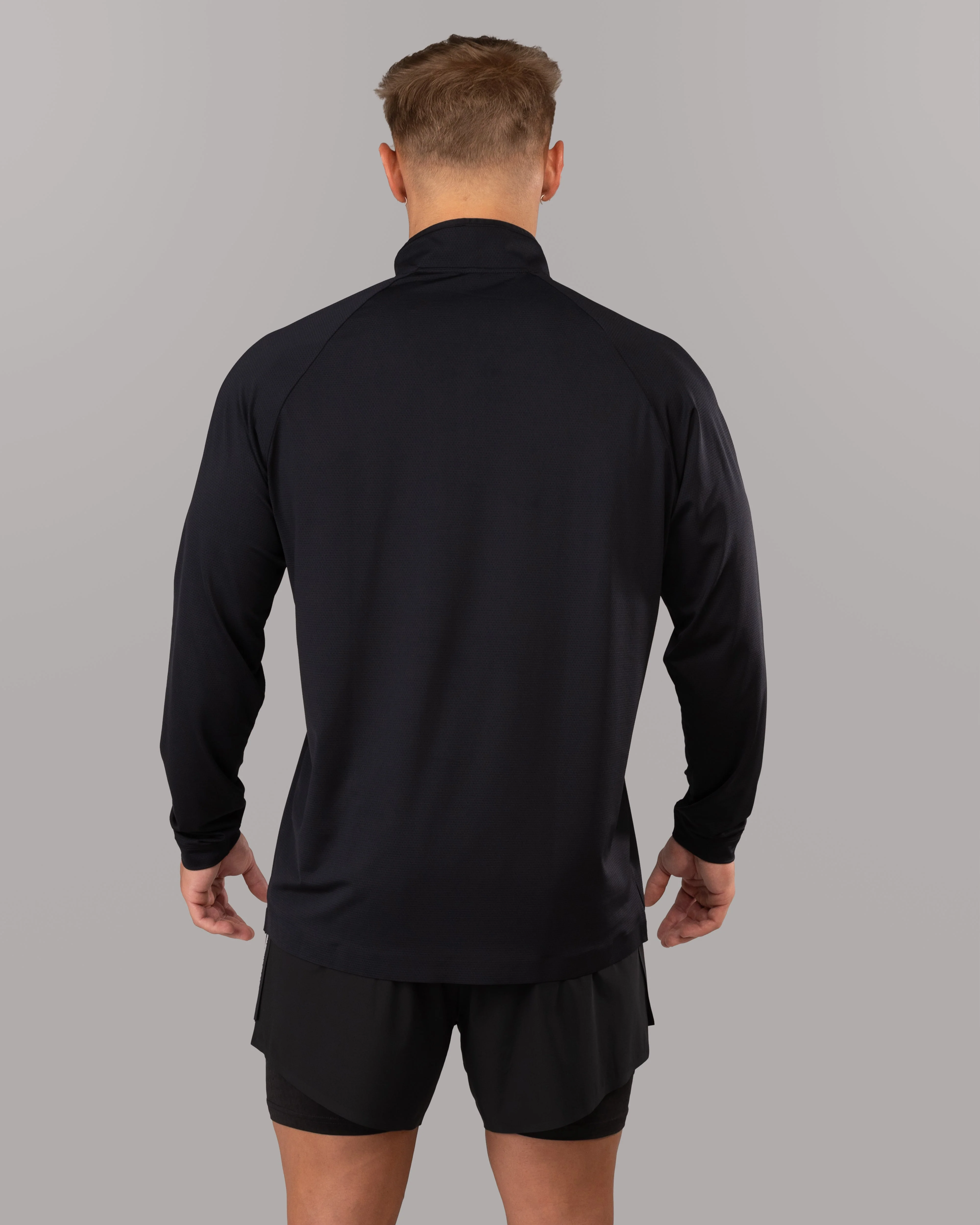 Racer Quarter Zip - Black - Image 3