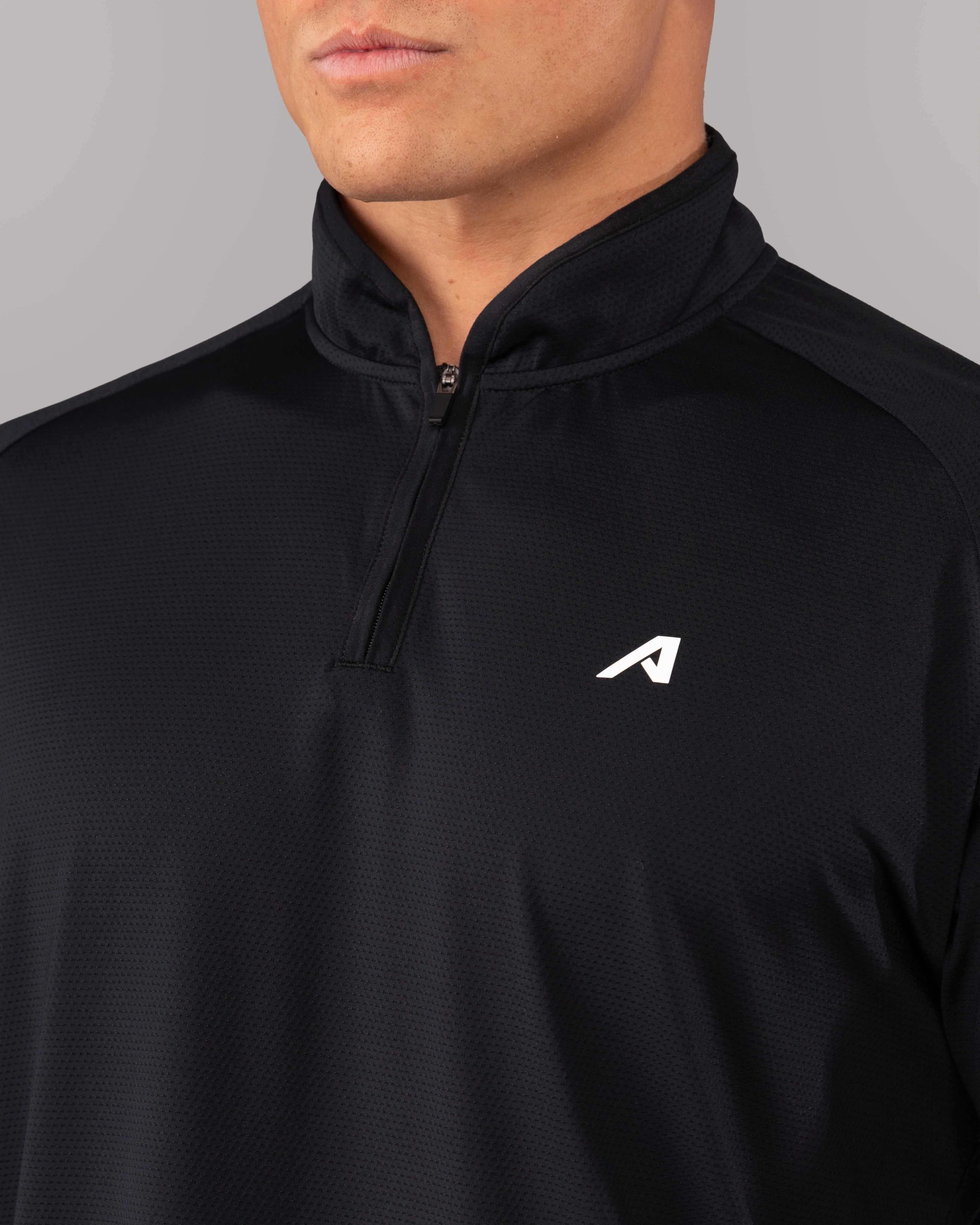 Racer Quarter Zip - Black - Image 5