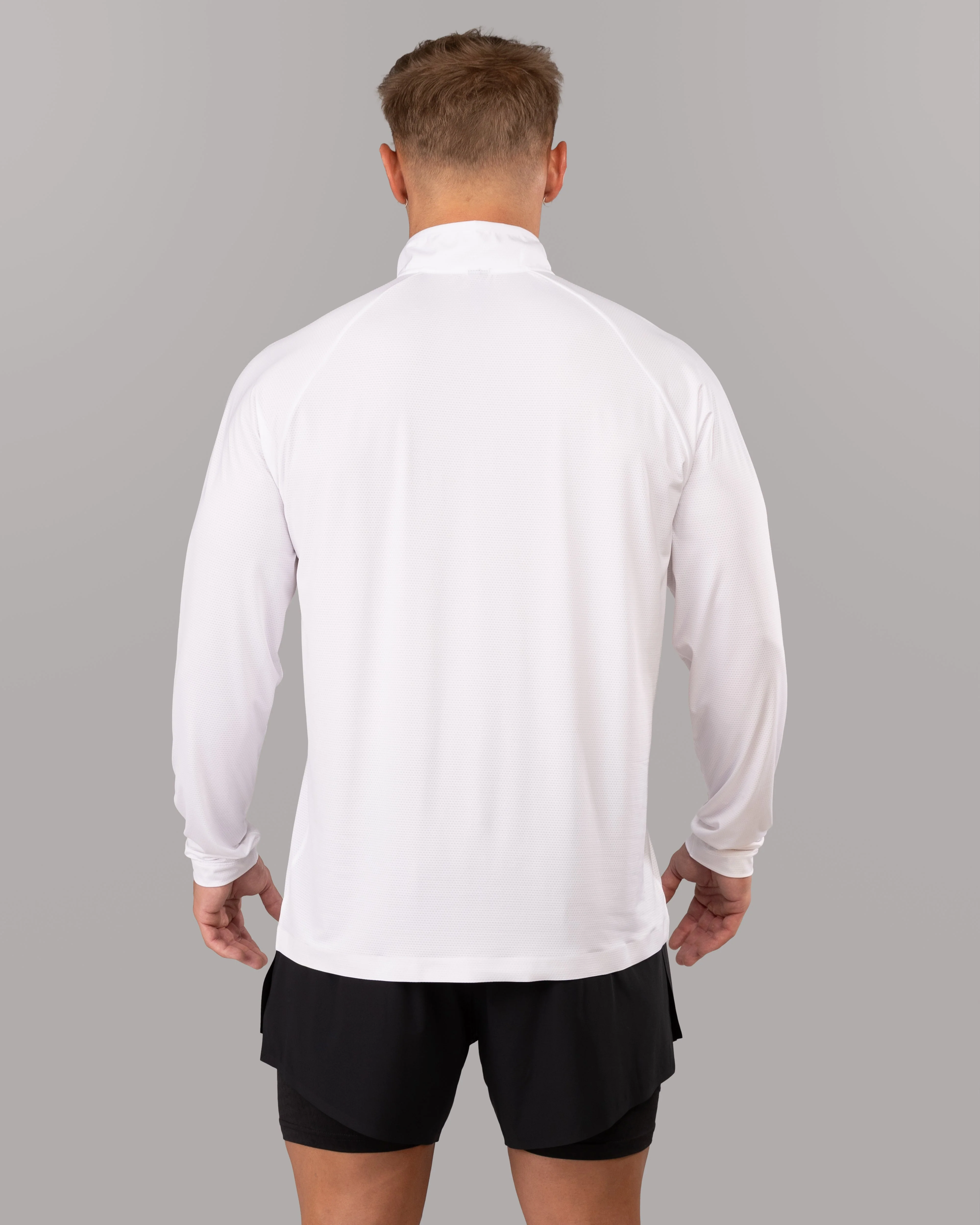 Racer Quarter Zip - White - Image 3