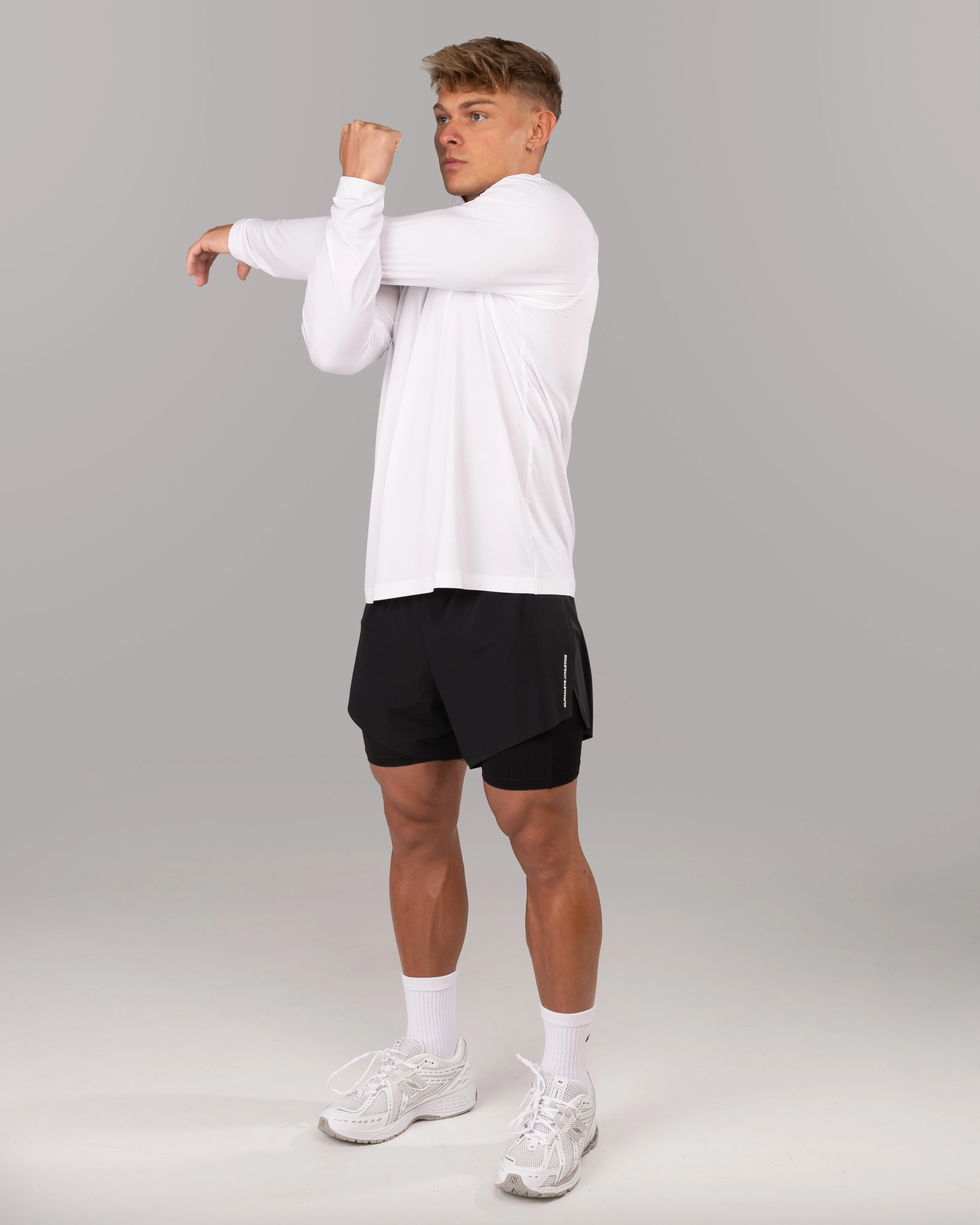 Racer Quarter Zip - White - Image 4