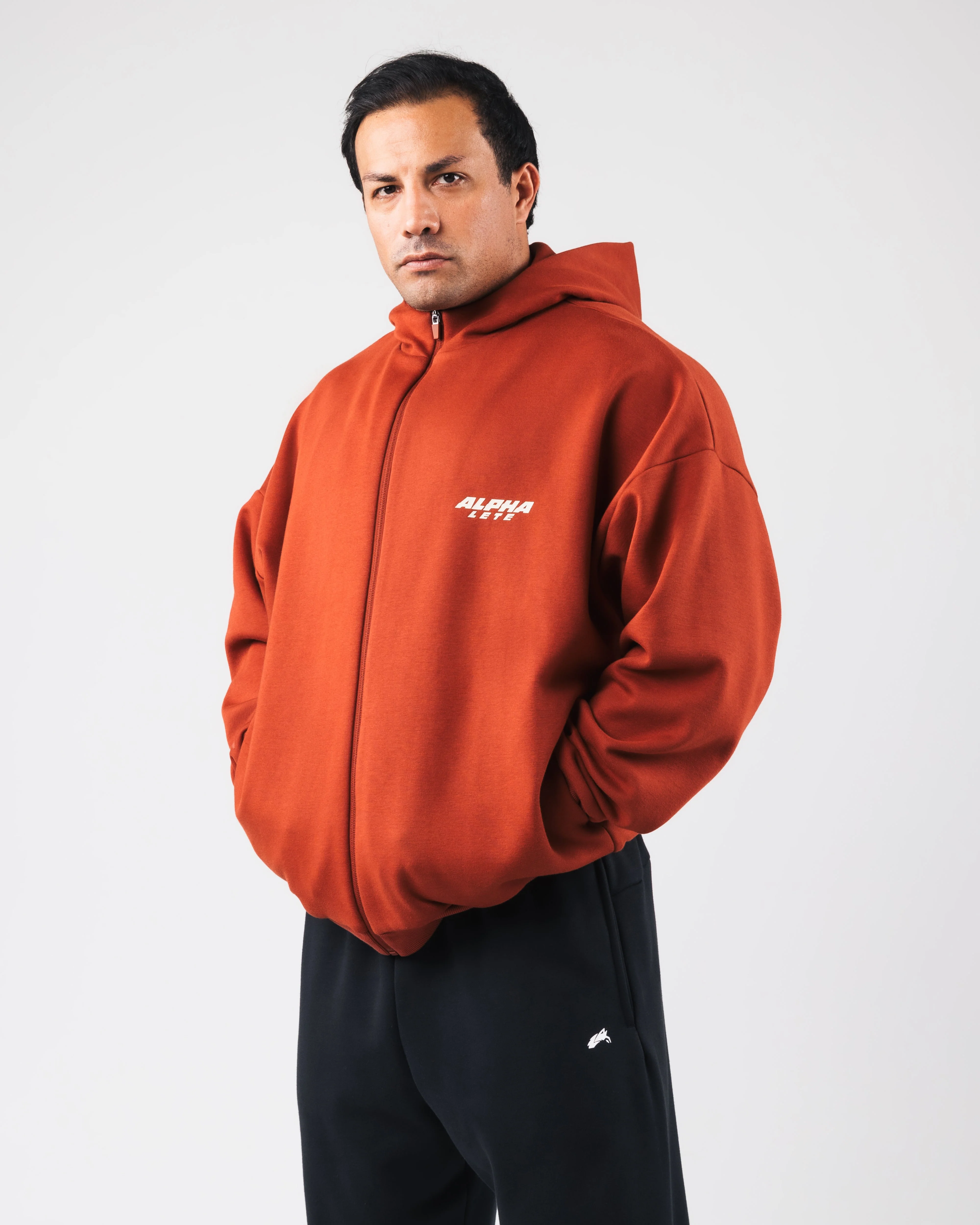 Force Renew Zip Hoodie - Rust - Image 3