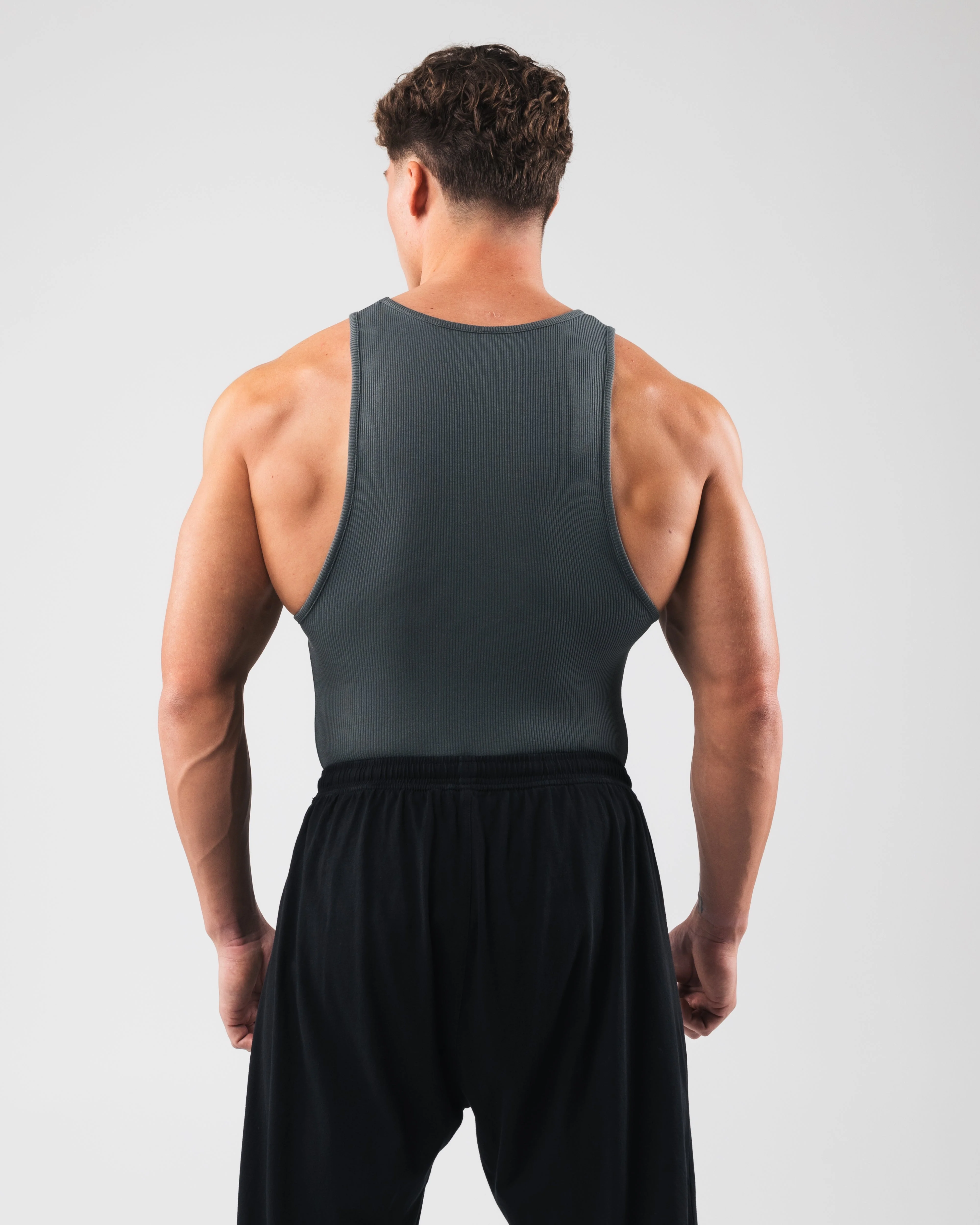 Zero Ribbed Tank 2pk - Astro Grey - Image 4