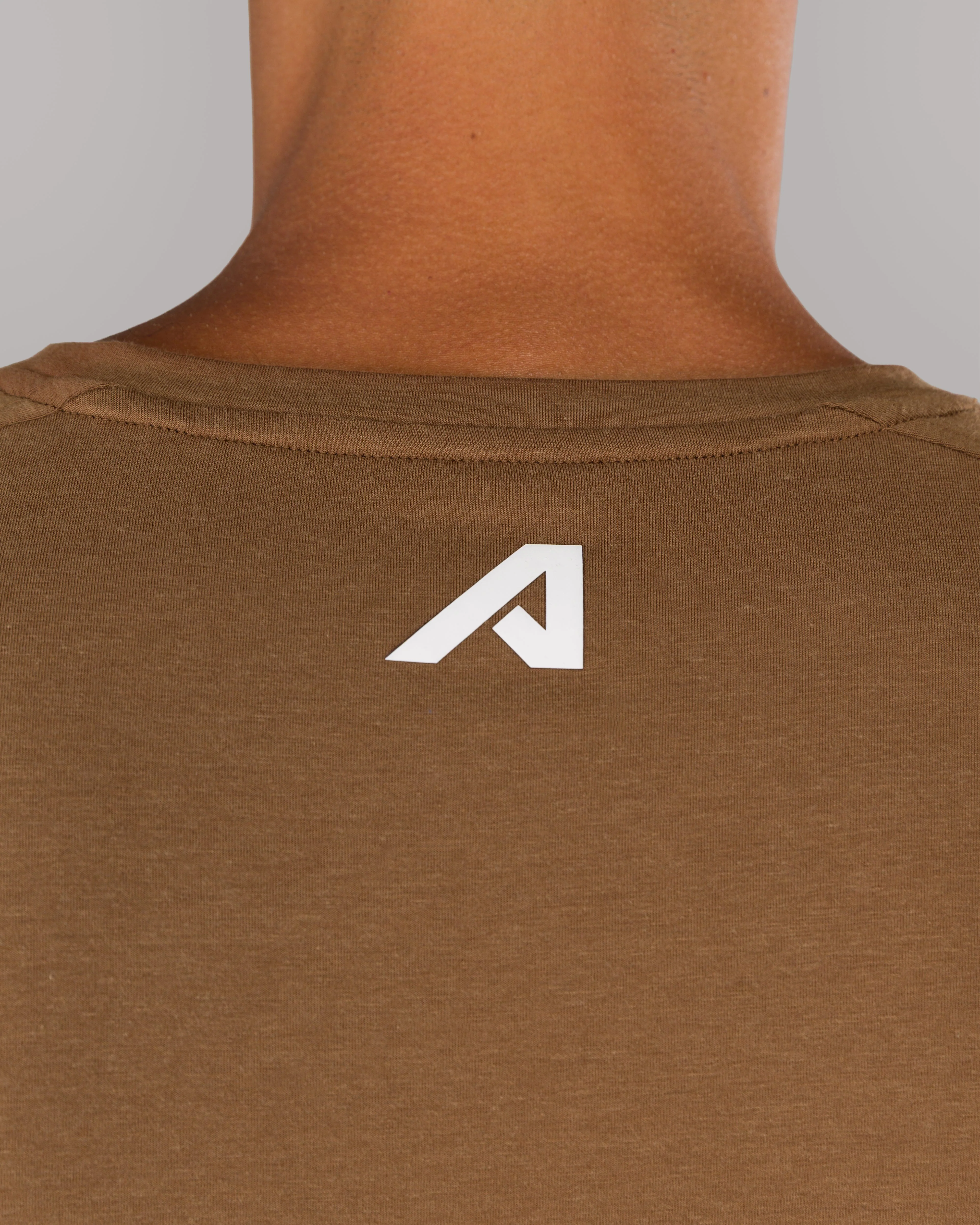 Rolled Muscle Tee - Brown - Image 6