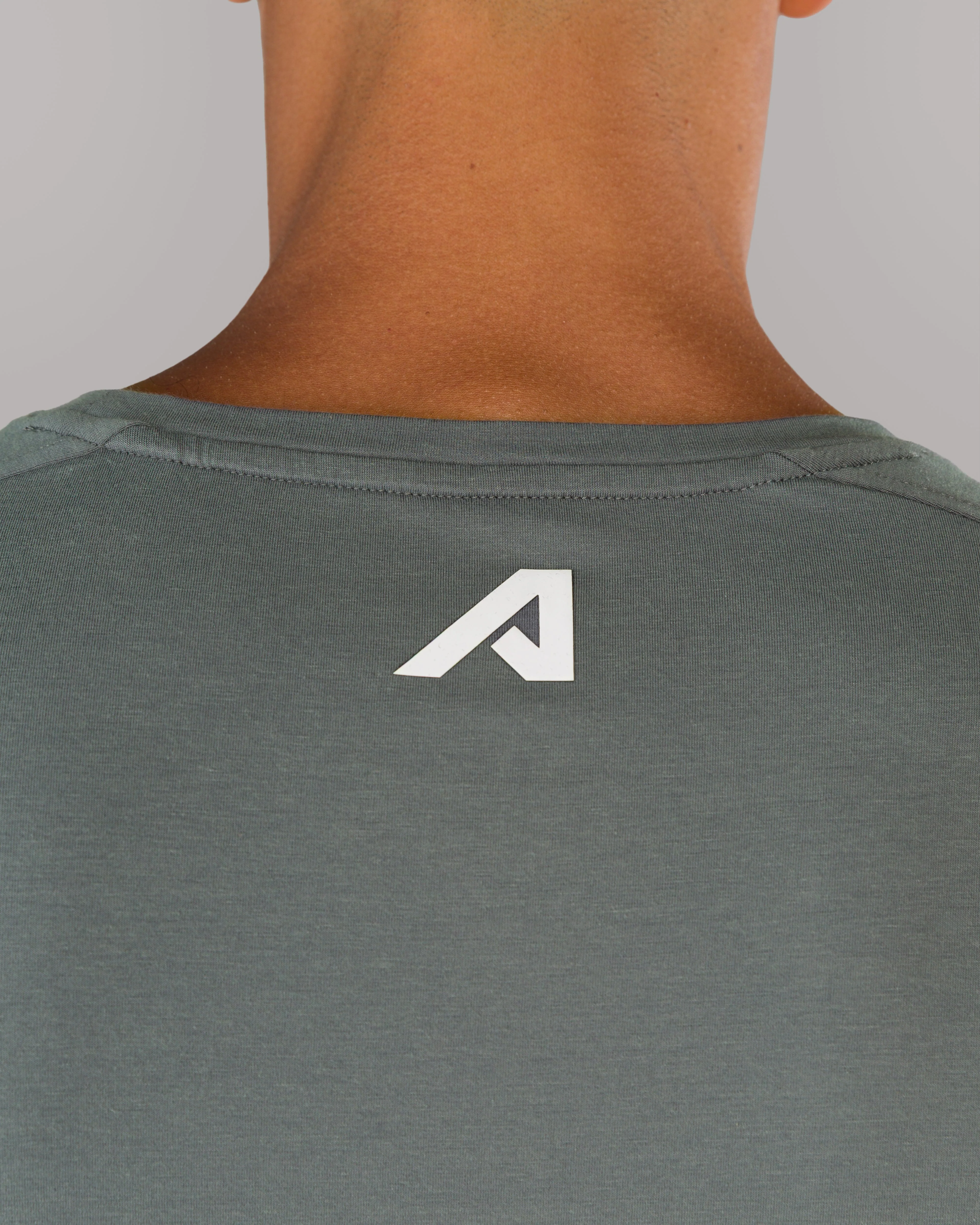 Rolled Muscle Tee - Grey - Image 6