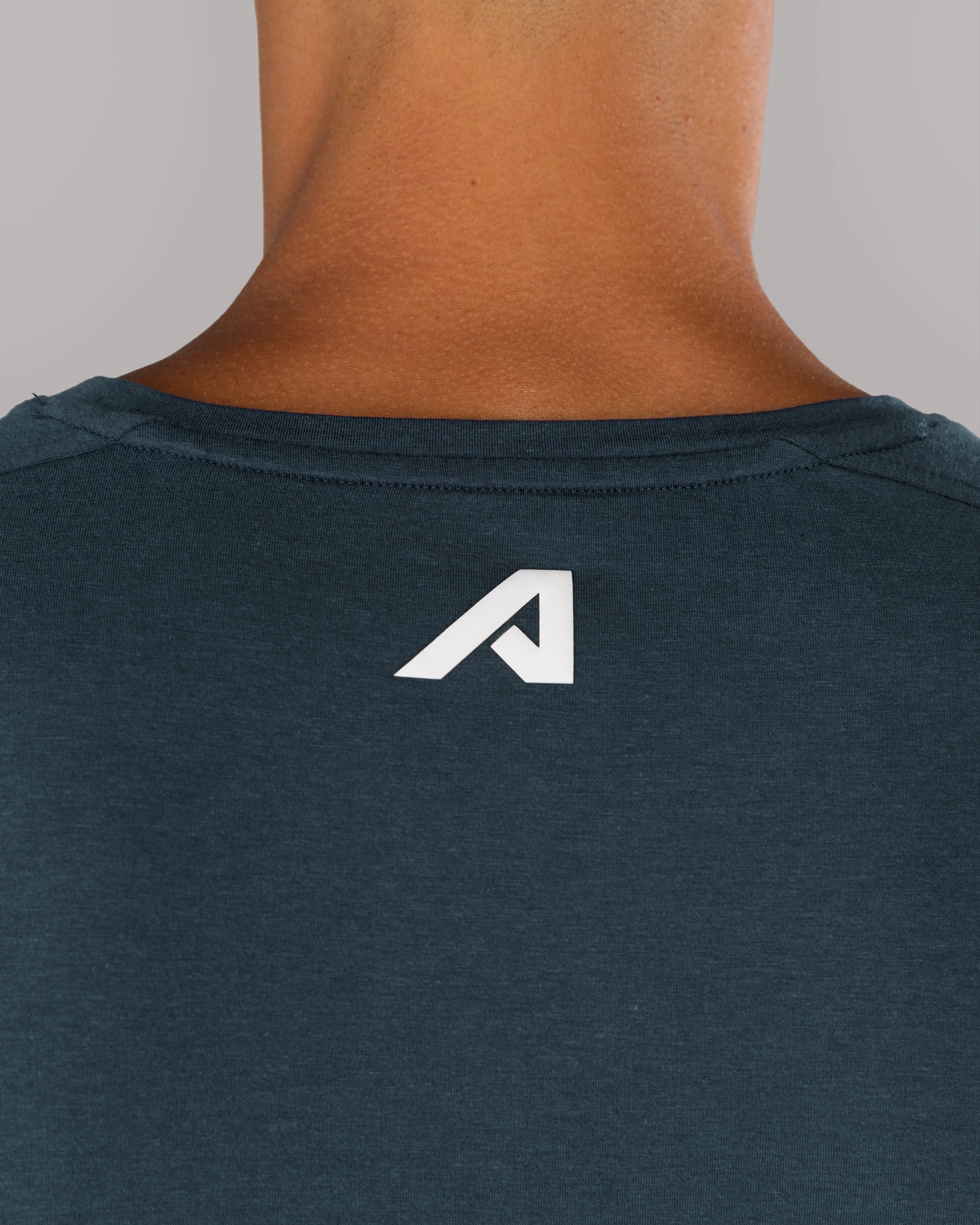 Rolled Muscle Tee - Navy - Image 6