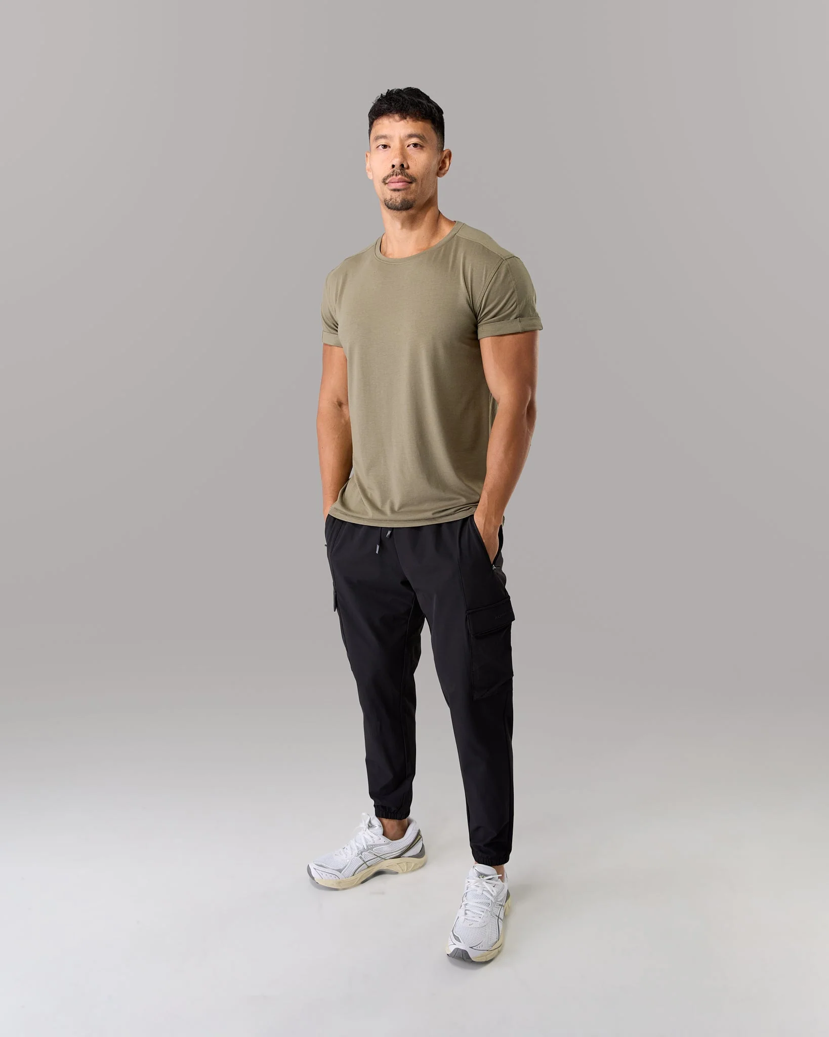 Rolled Muscle Tee - Pine - Image 2