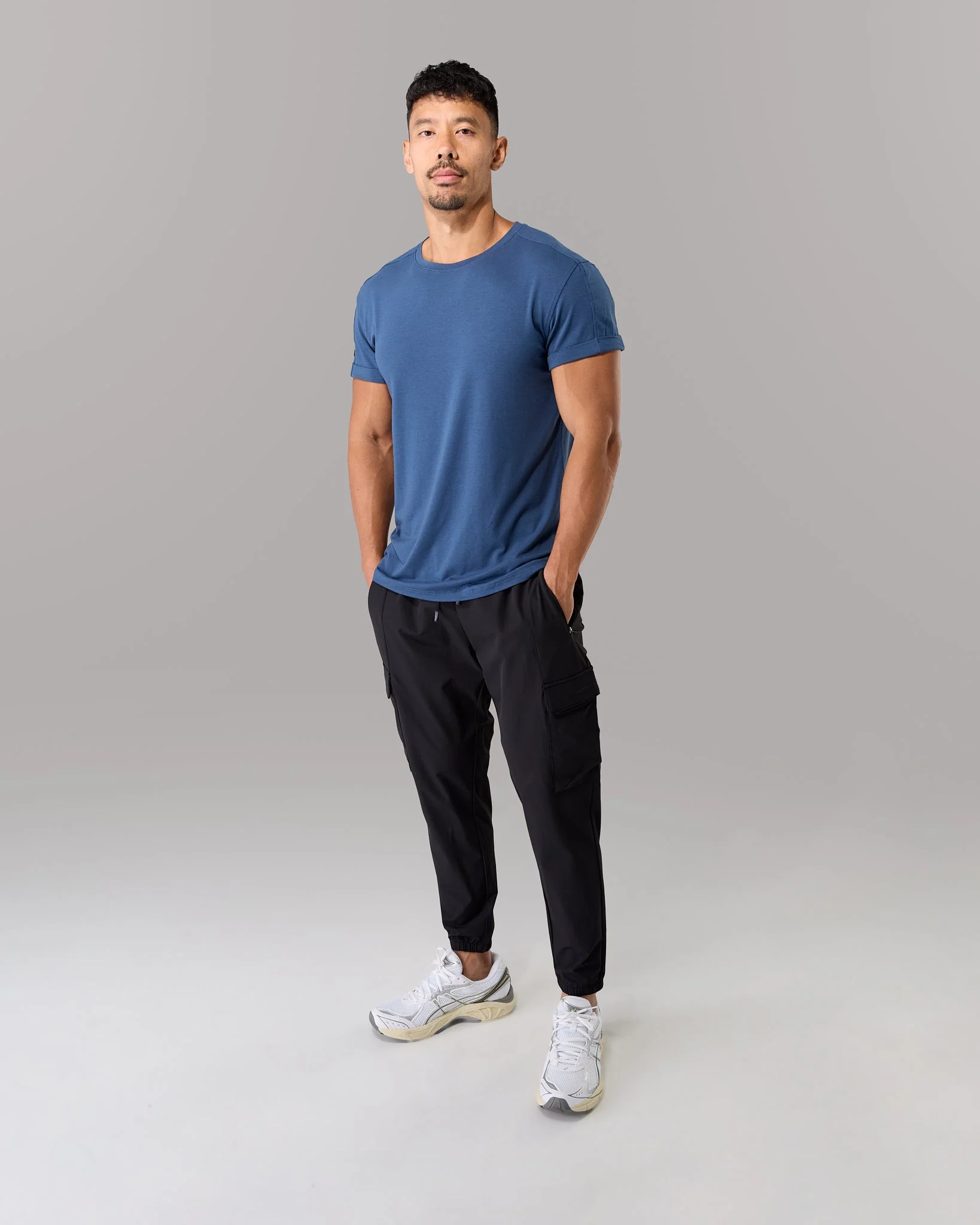 Rolled Muscle Tee - Titan - Image 2