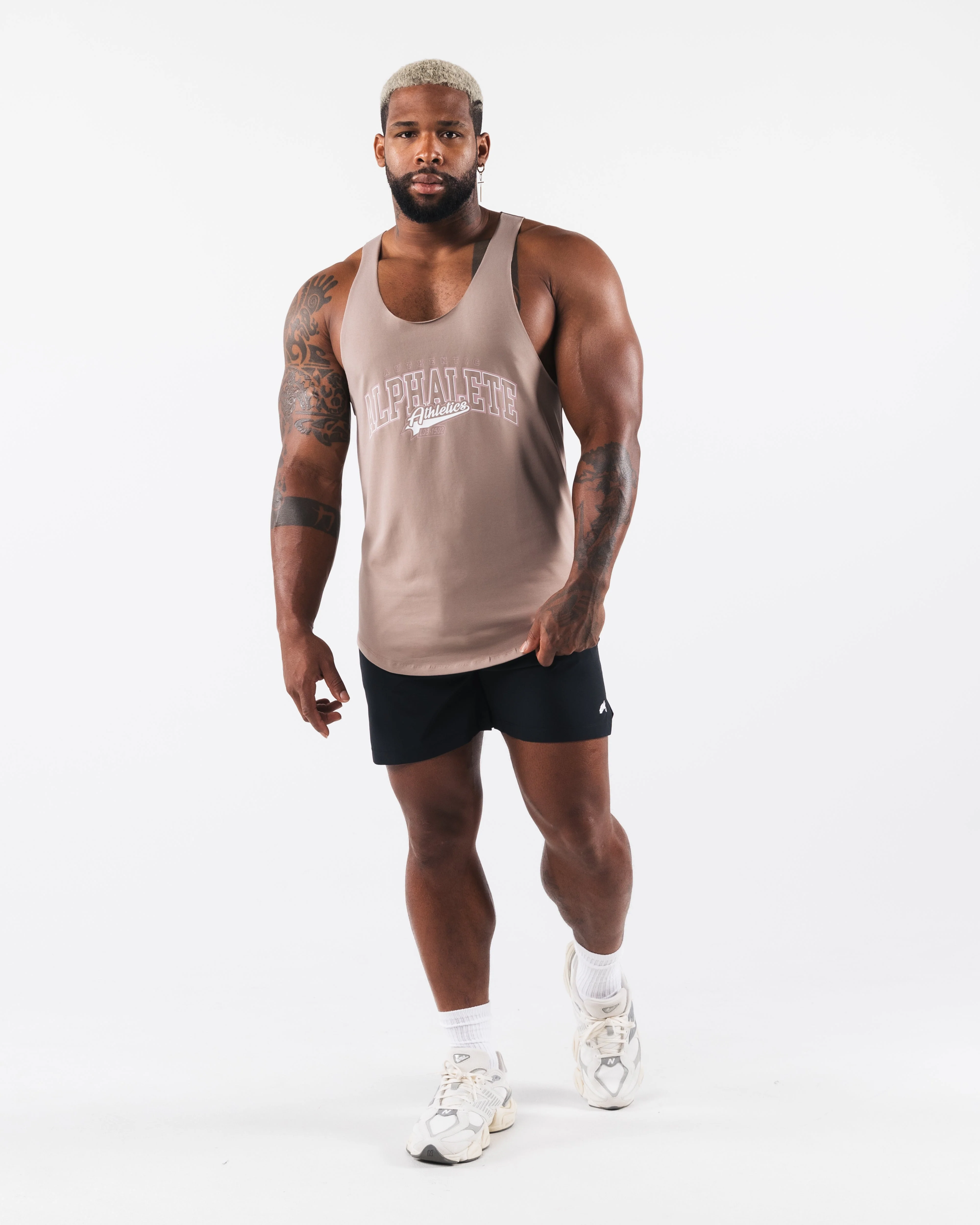Stadium Raw Cut Tank - Sand - Image 2