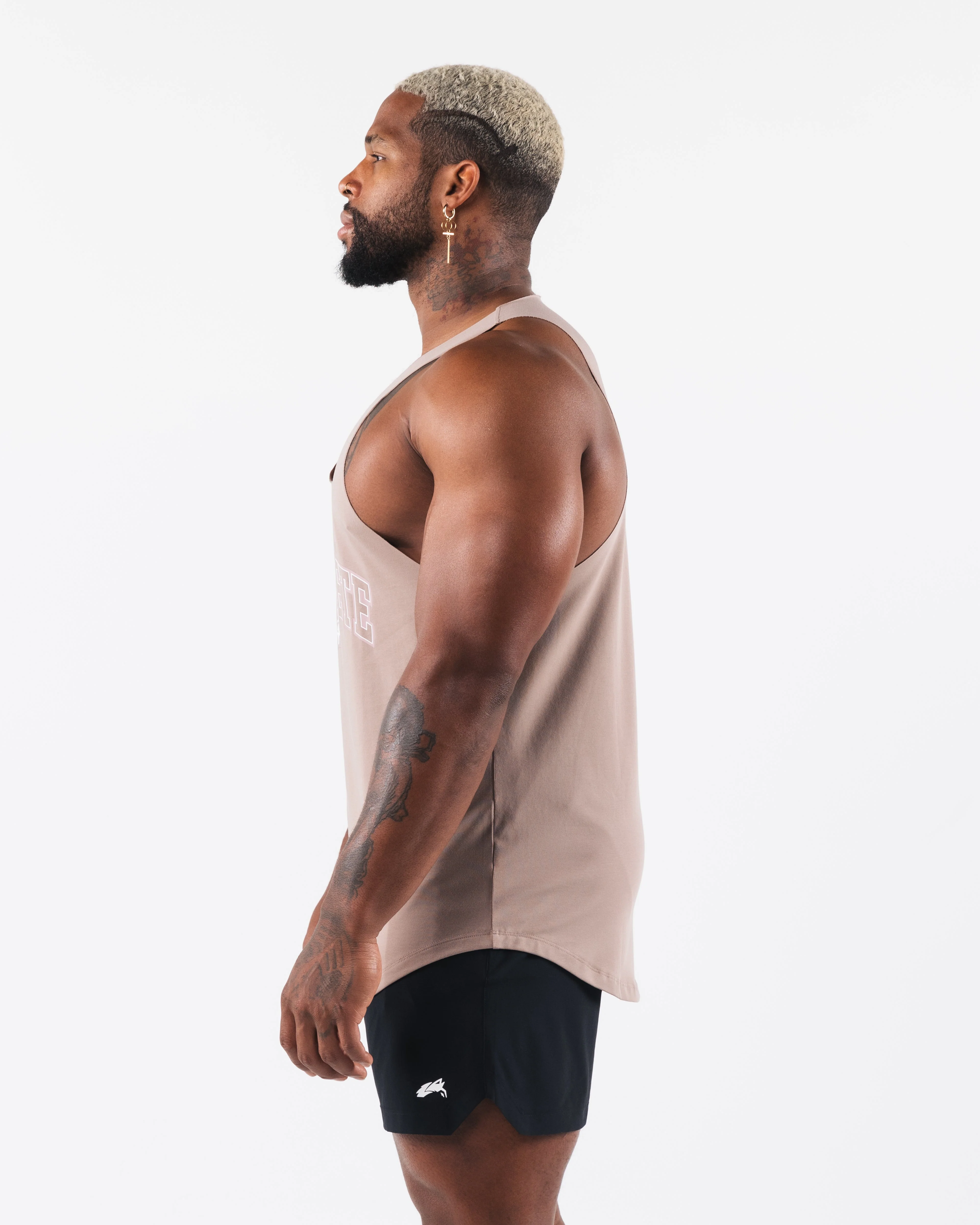 Stadium Raw Cut Tank - Sand - Image 3