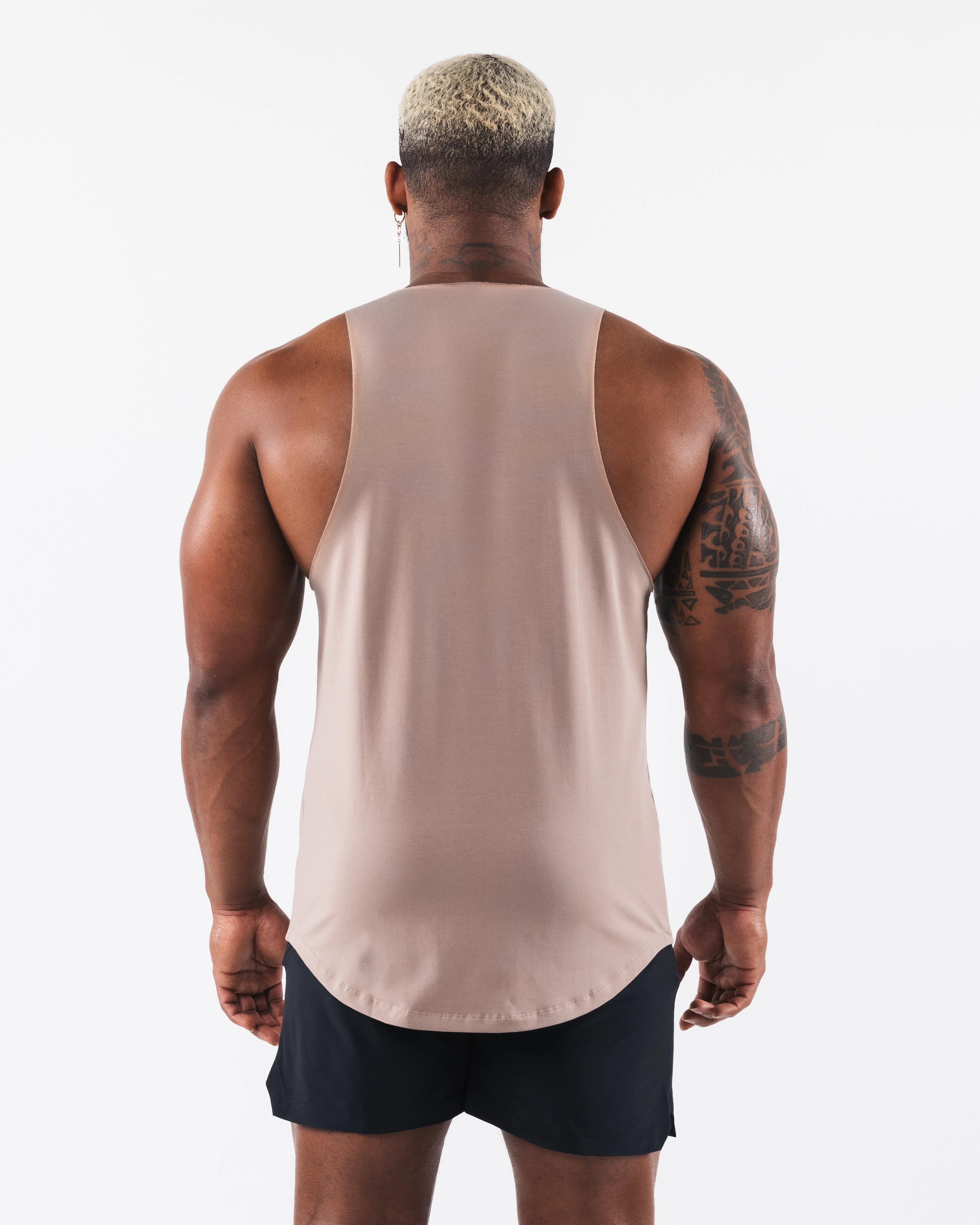 Stadium Raw Cut Tank - Sand - Image 4