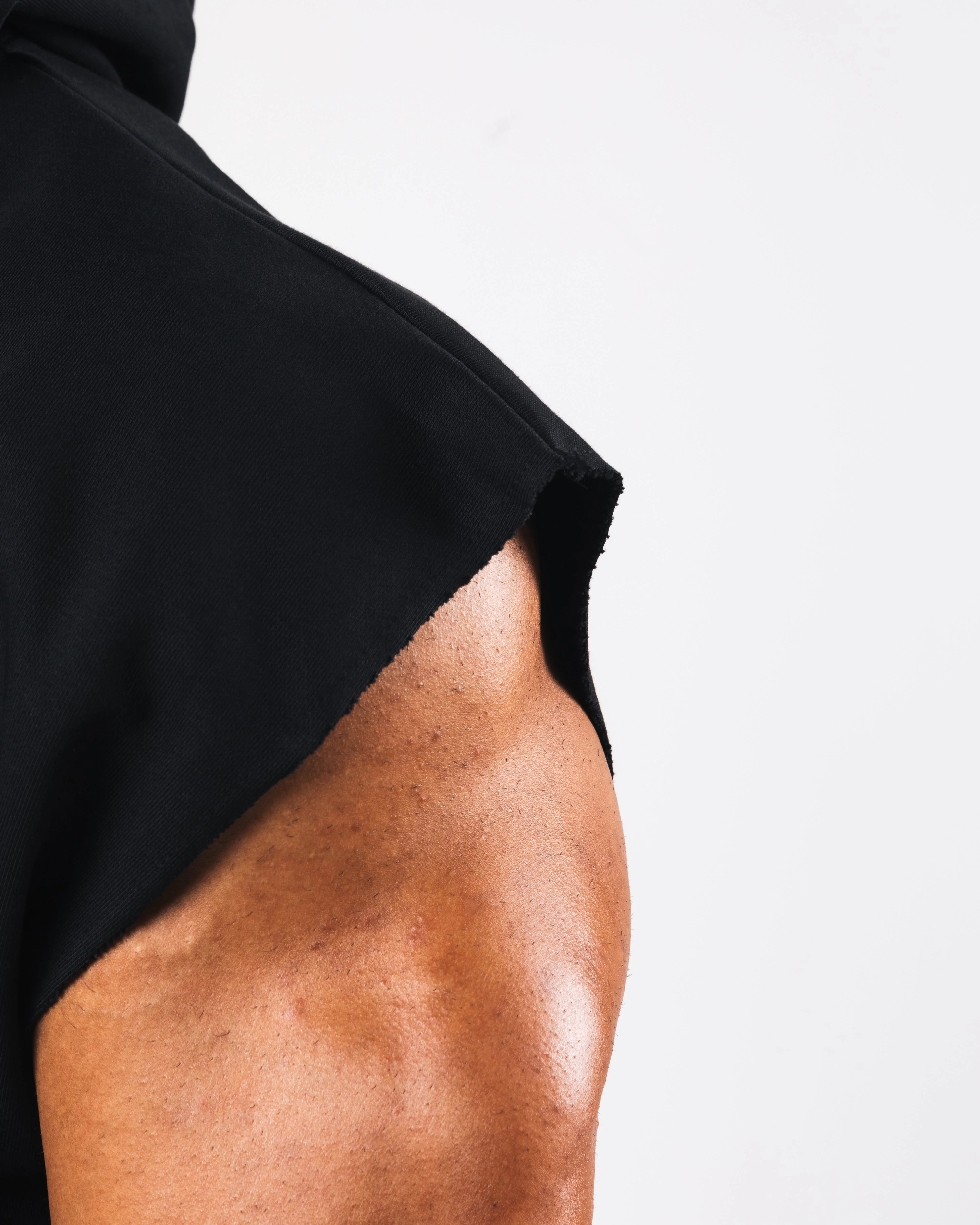 Three Pillar Capped Hoodie - Black - Image 5