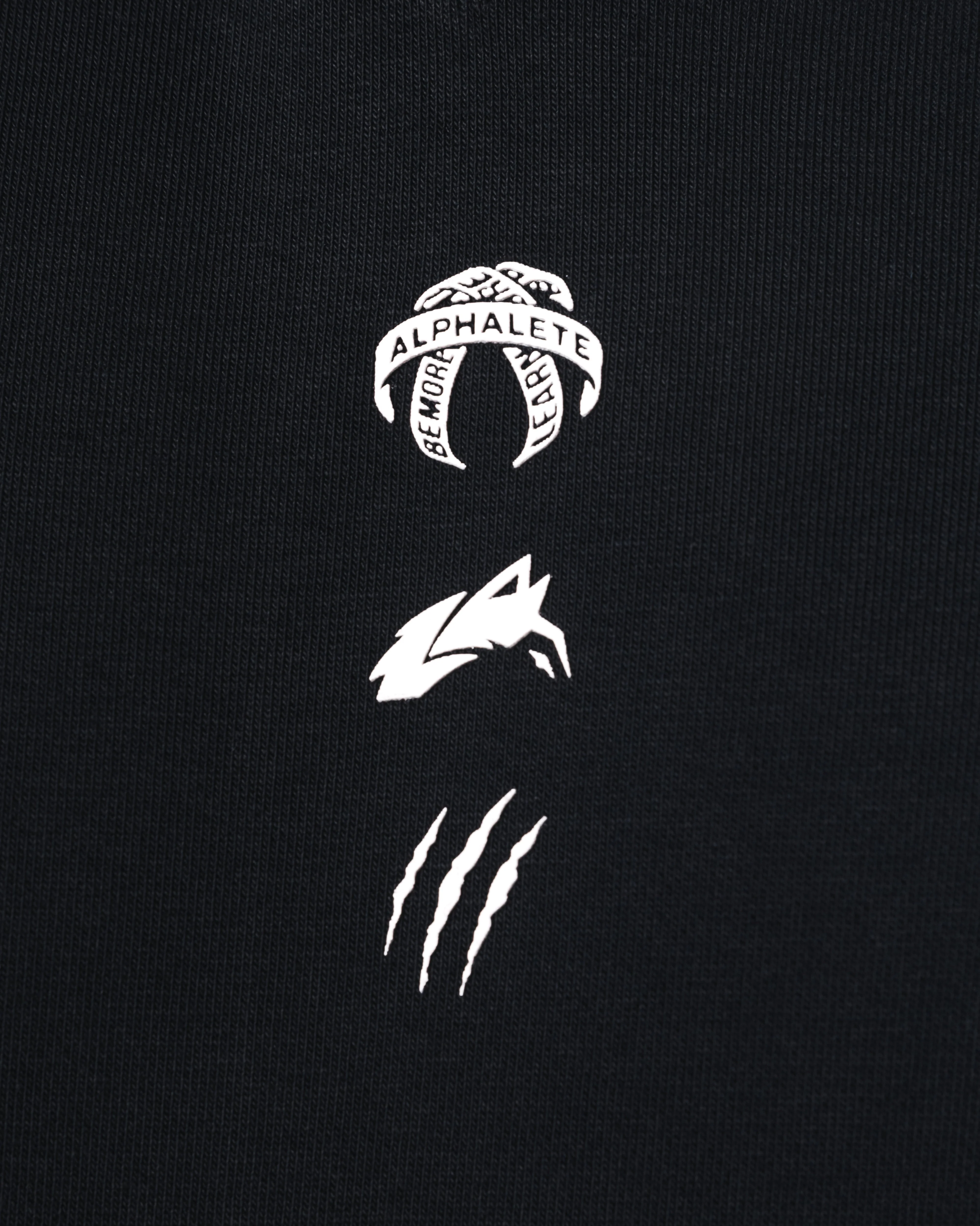 Three Pillar Capped Hoodie - Black - Image 6