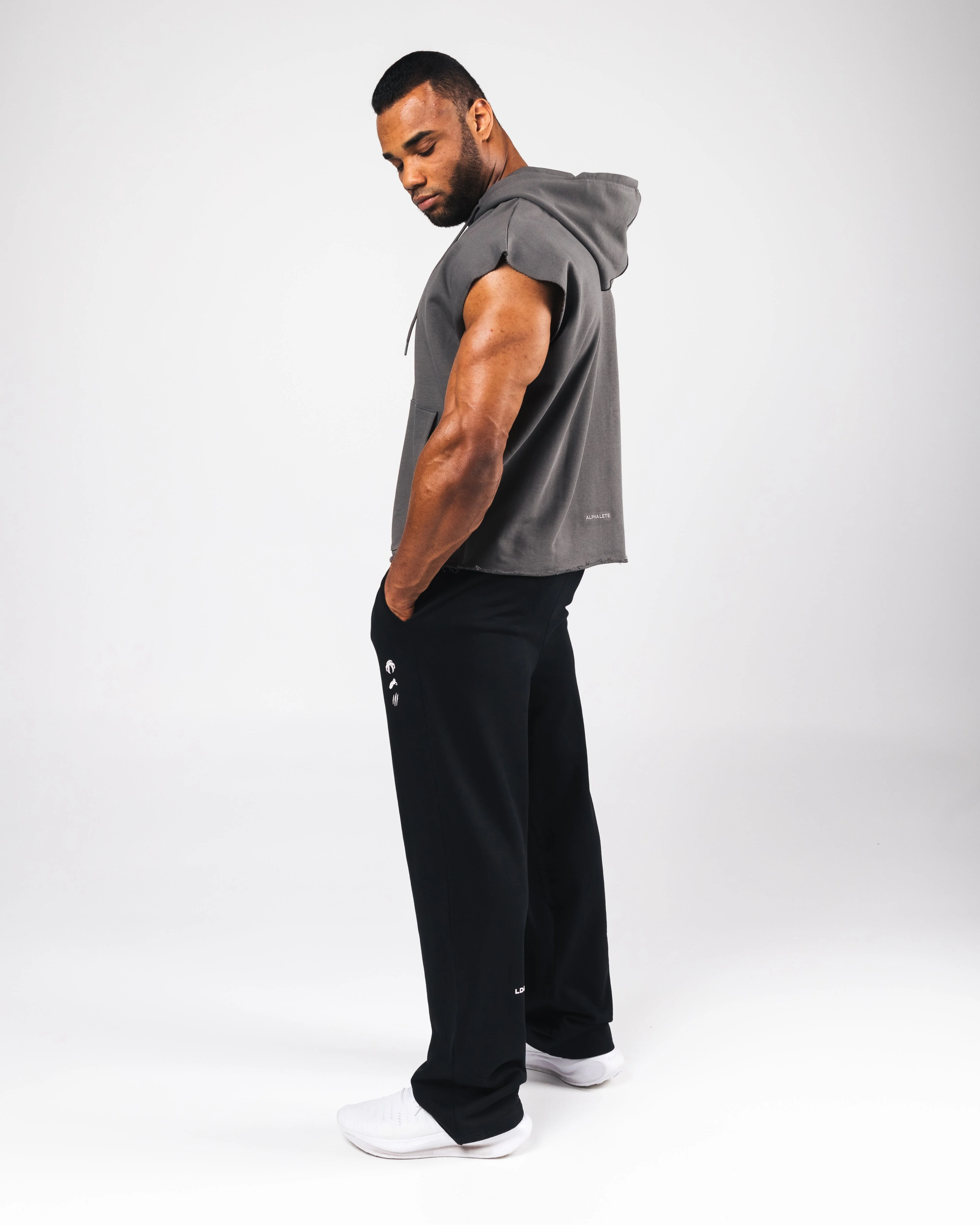 Three Pillar Capped Hoodie - Pewter - Image 2