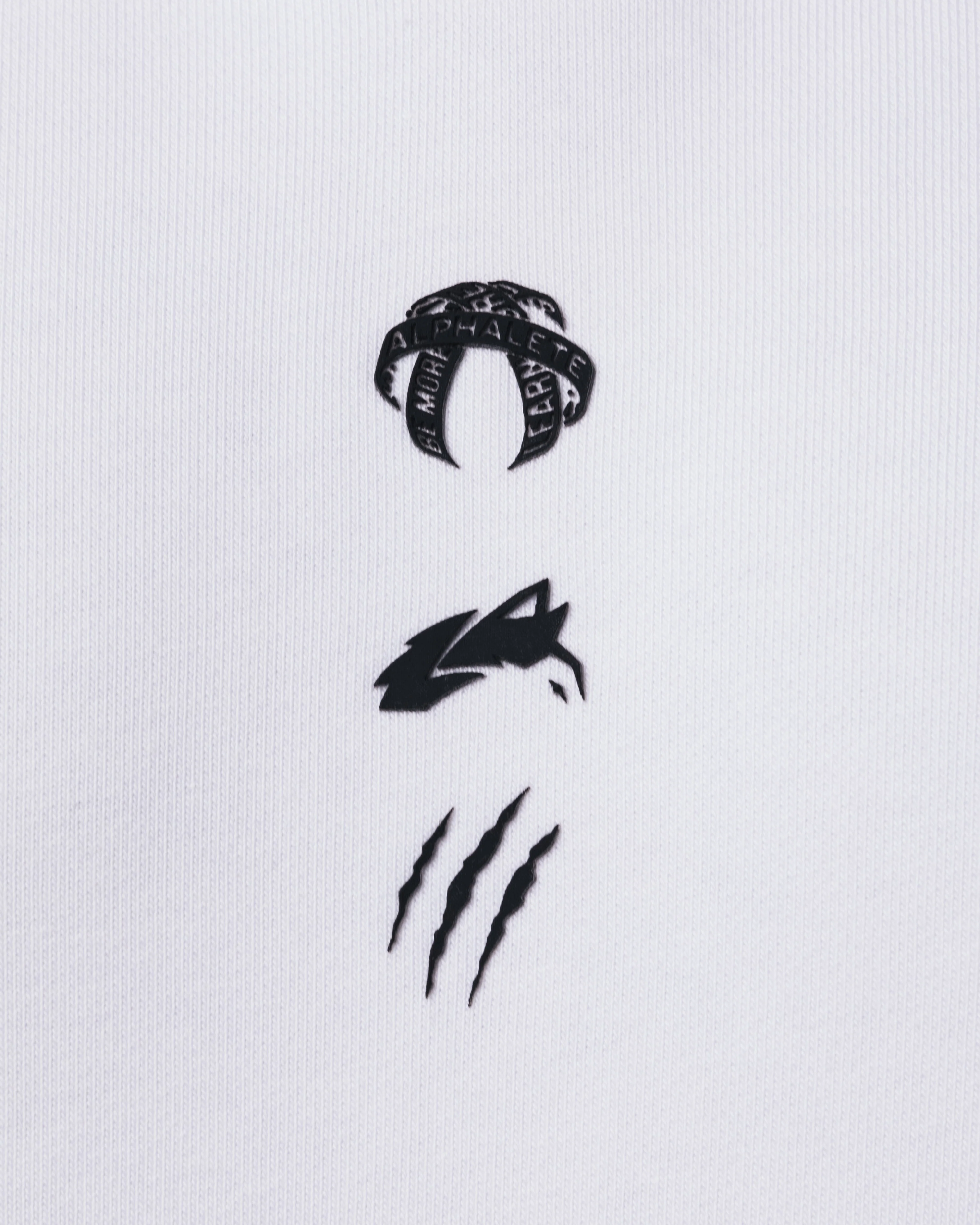 Three Pillar Capped Hoodie - White - Image 6