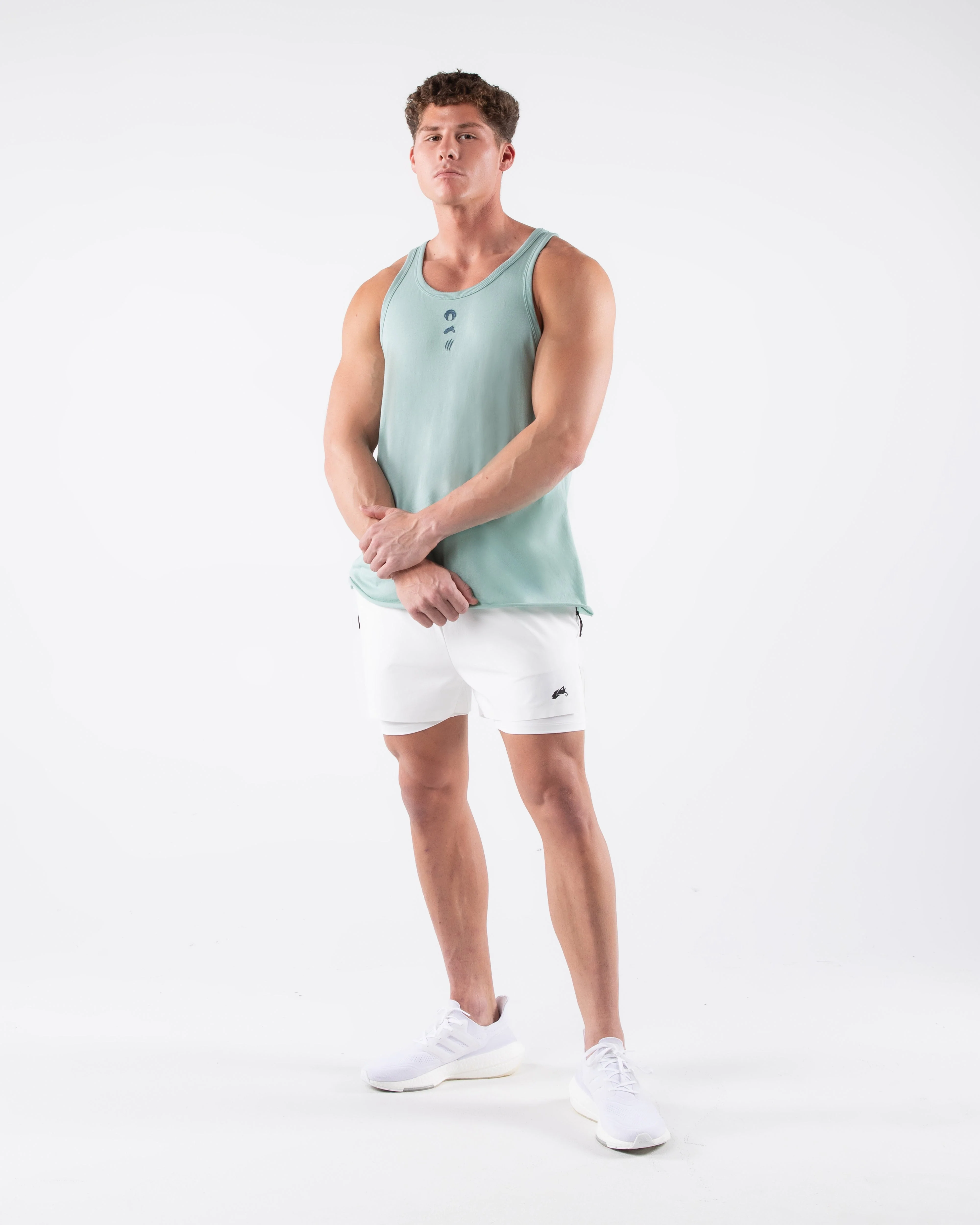 Three Pillar Tank - Celestial Blue - Image 2