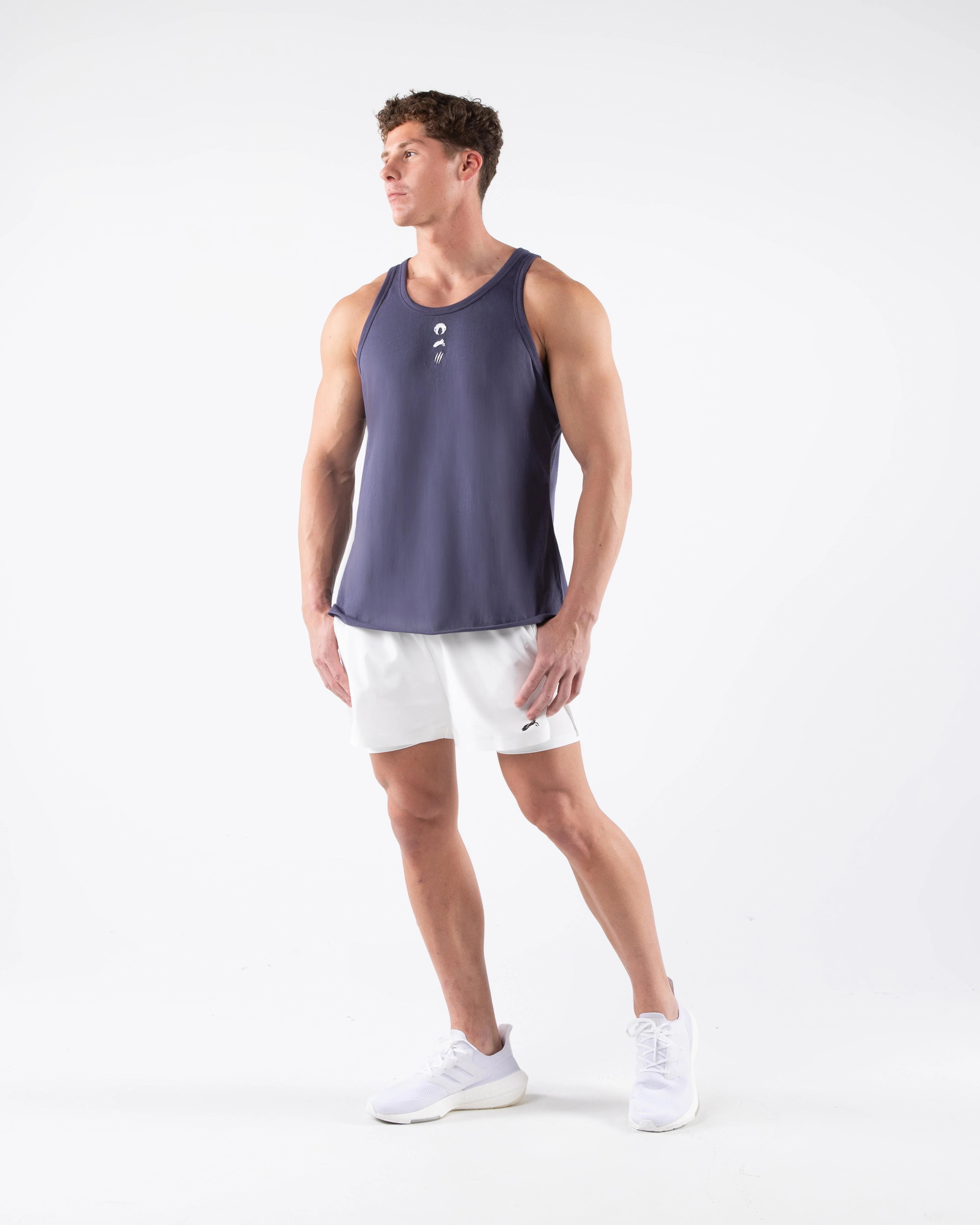 Three Pillar Tank - Muted Purple - Image 2