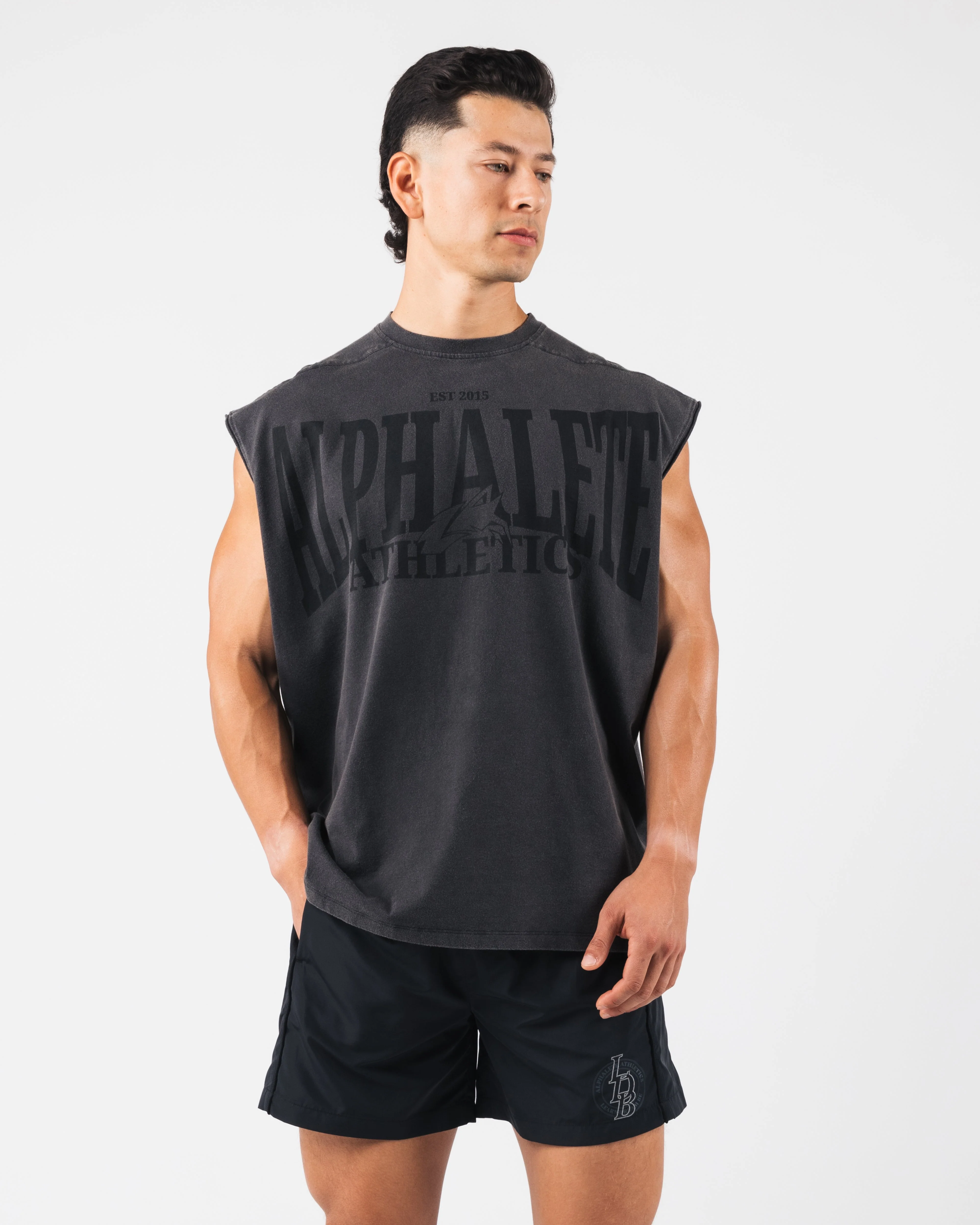 Vintage Muscle Tank - Black - Image 7