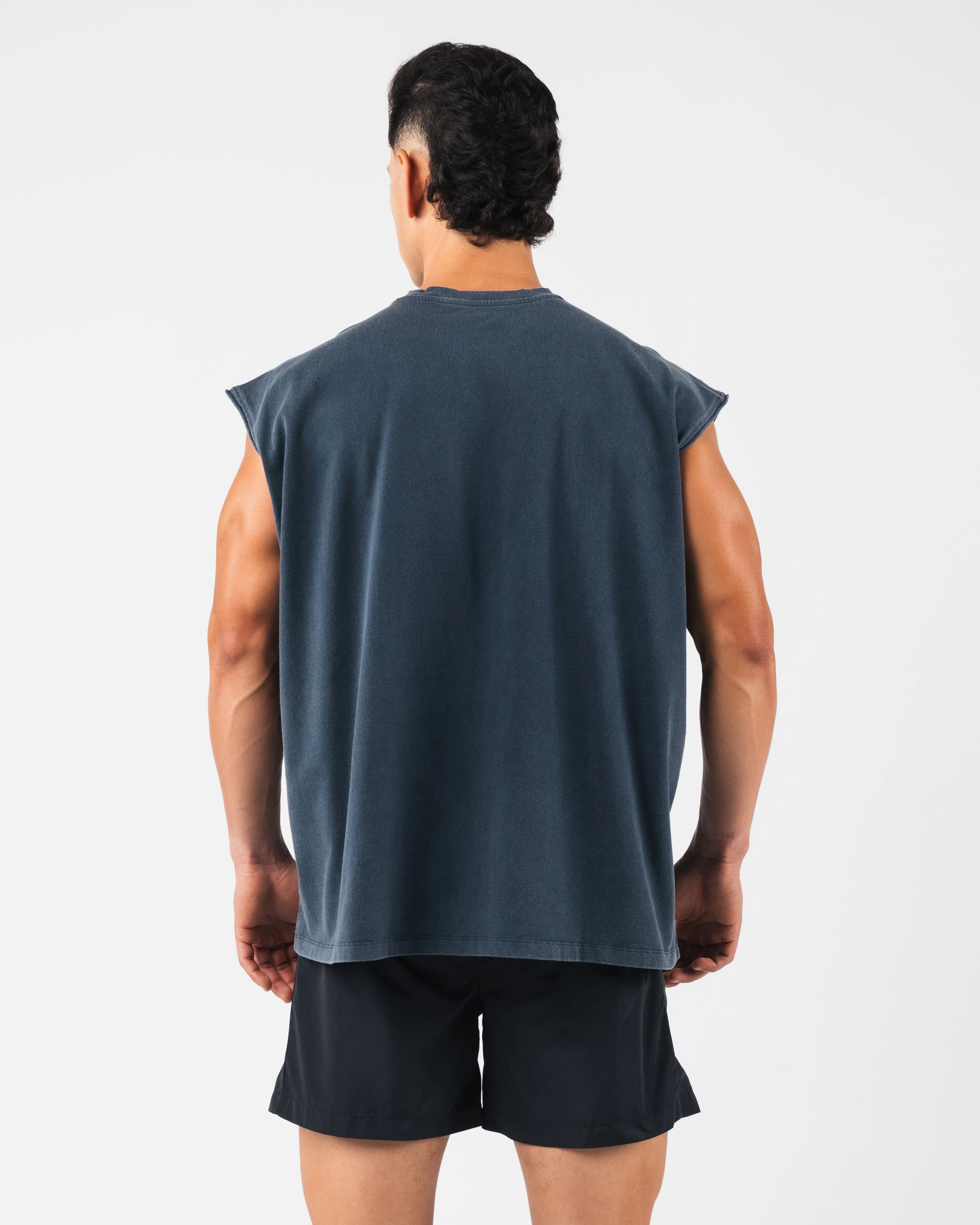 Vintage Muscle Tank - Deep Navy - Image 4