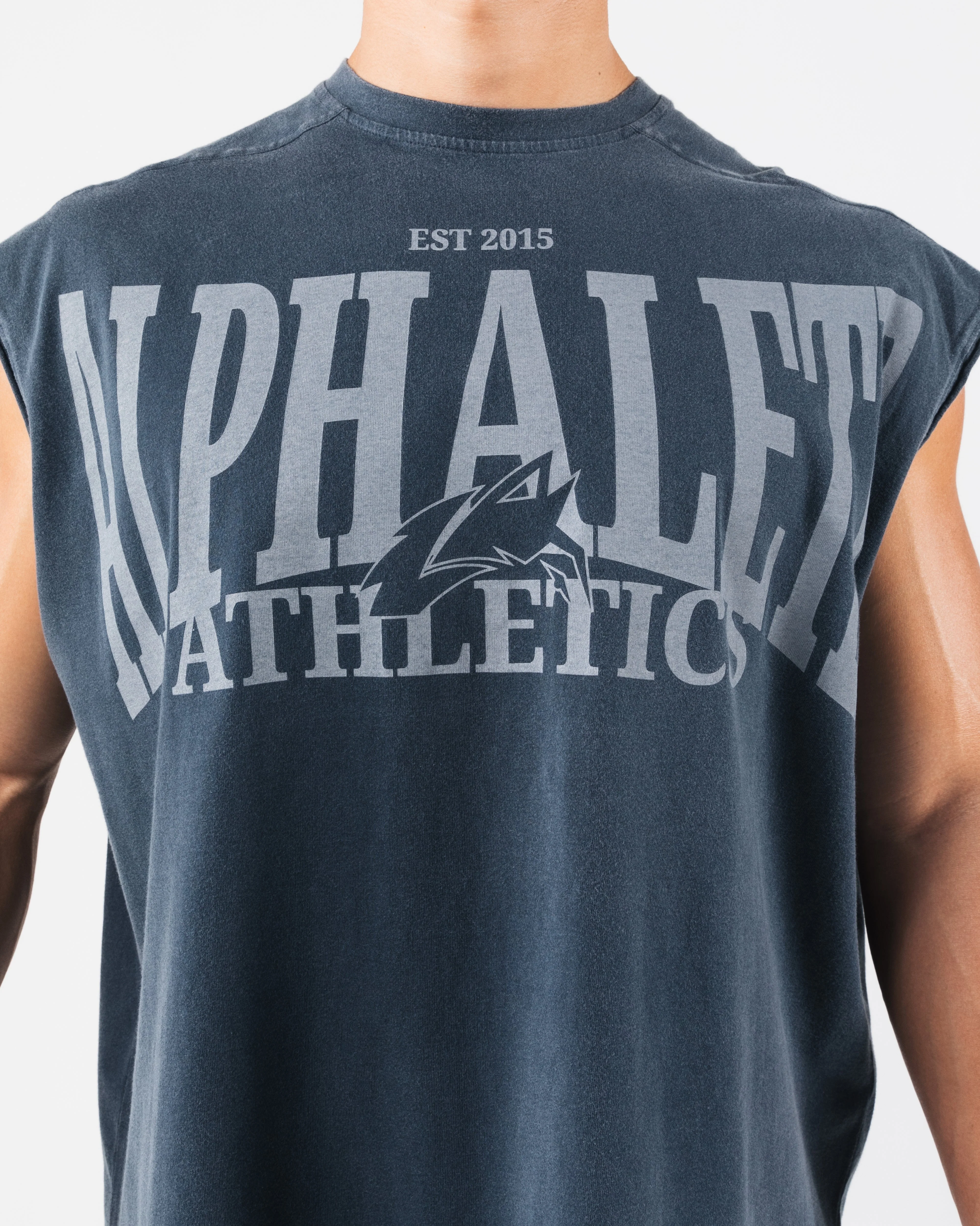 Vintage Muscle Tank - Deep Navy - Image 5