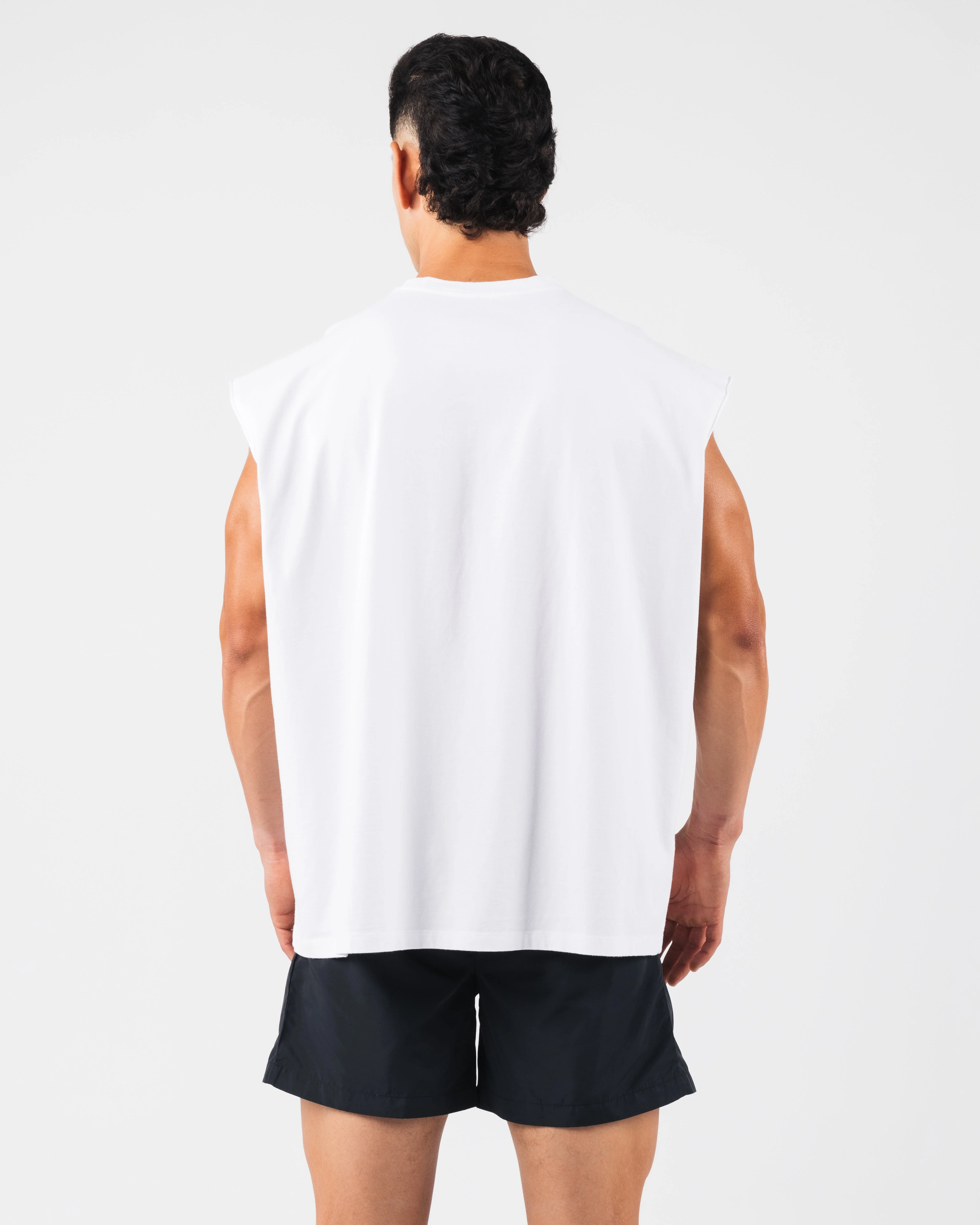 Vintage Muscle Tank - White - Image 4