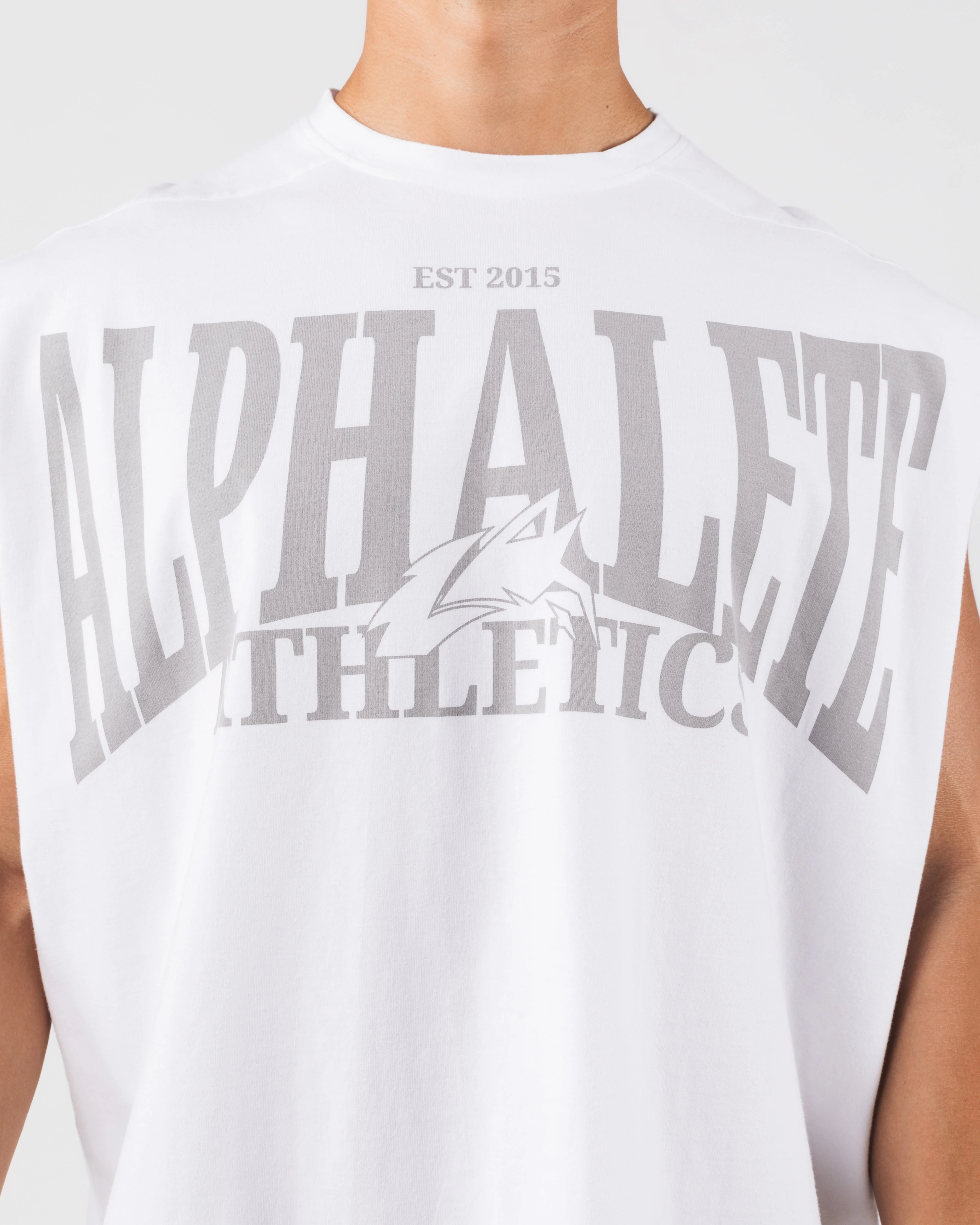 Vintage Muscle Tank - White - Image 5
