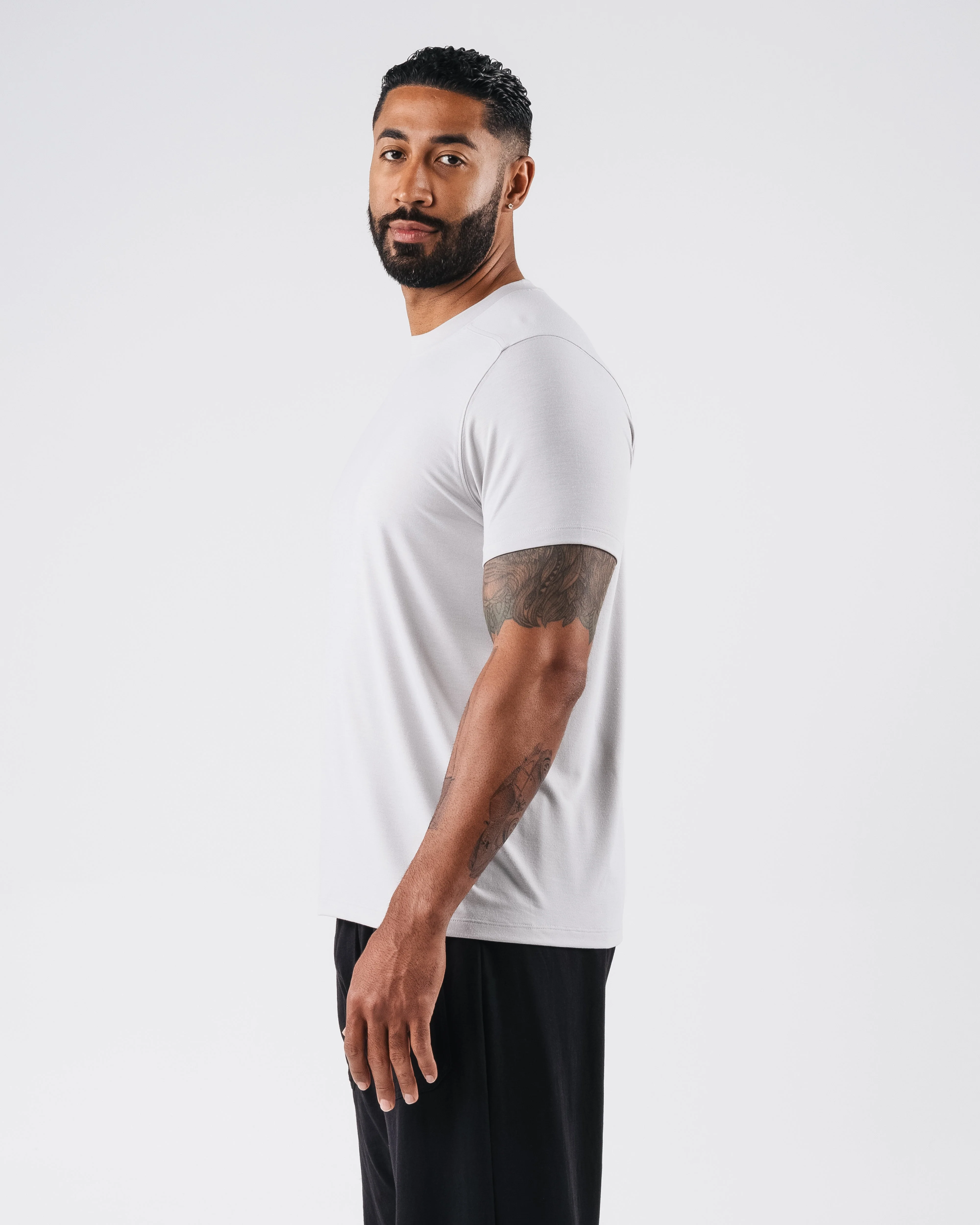 Zero Accent Tee - Light Grey - Image 3