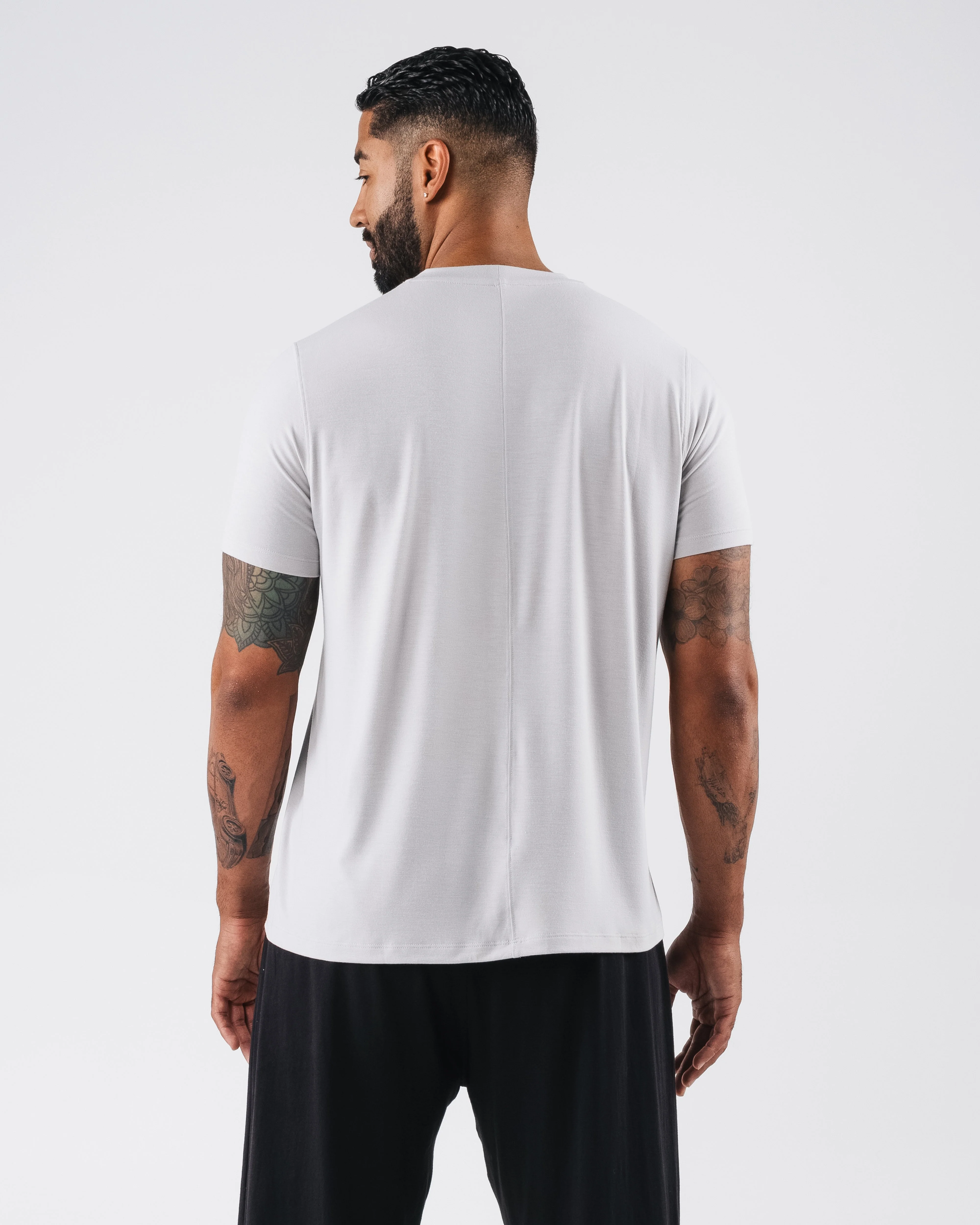 Zero Accent Tee - Light Grey - Image 4