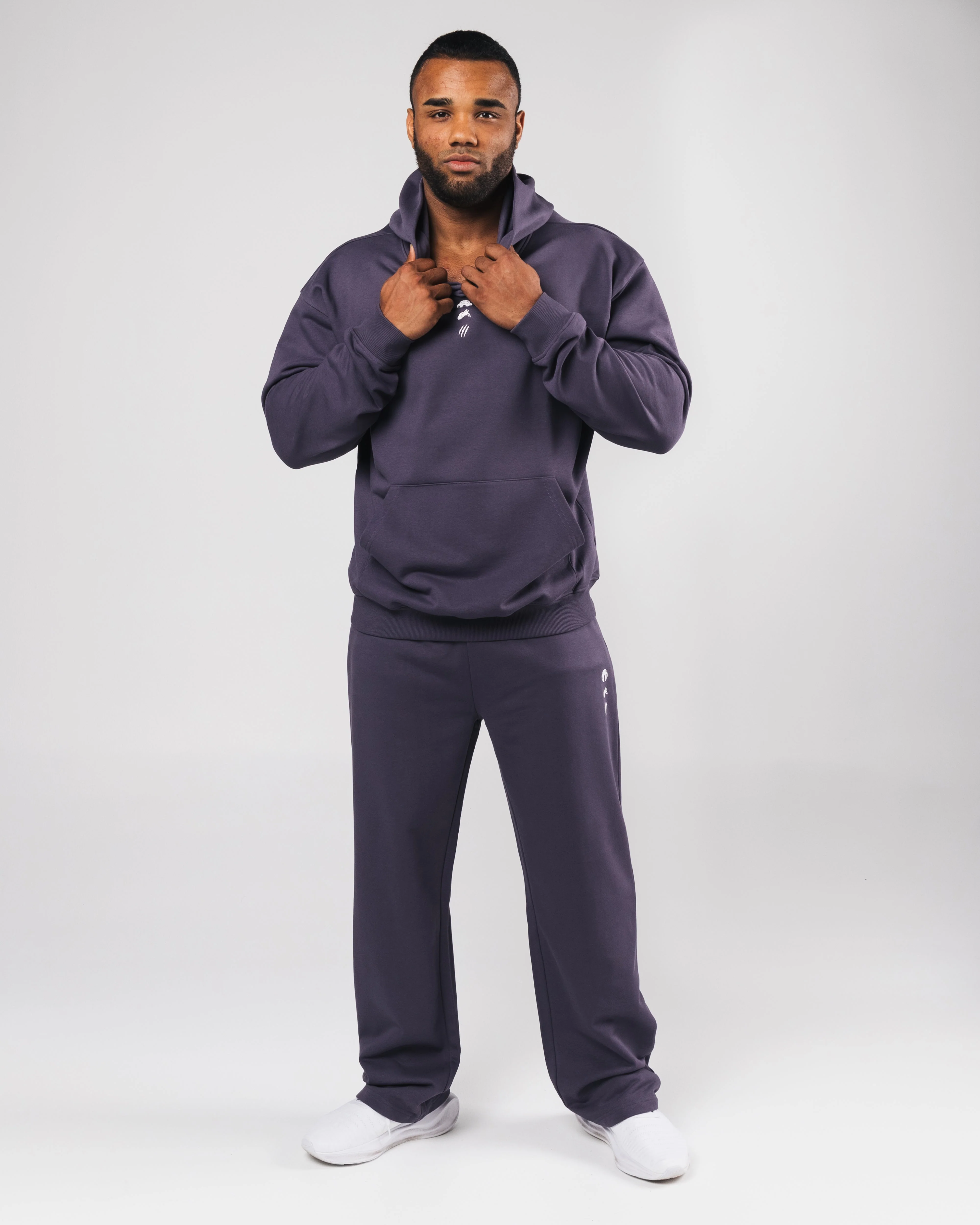 Three Pillar Heavyweight Hoodie - Muted Purple - Image 2